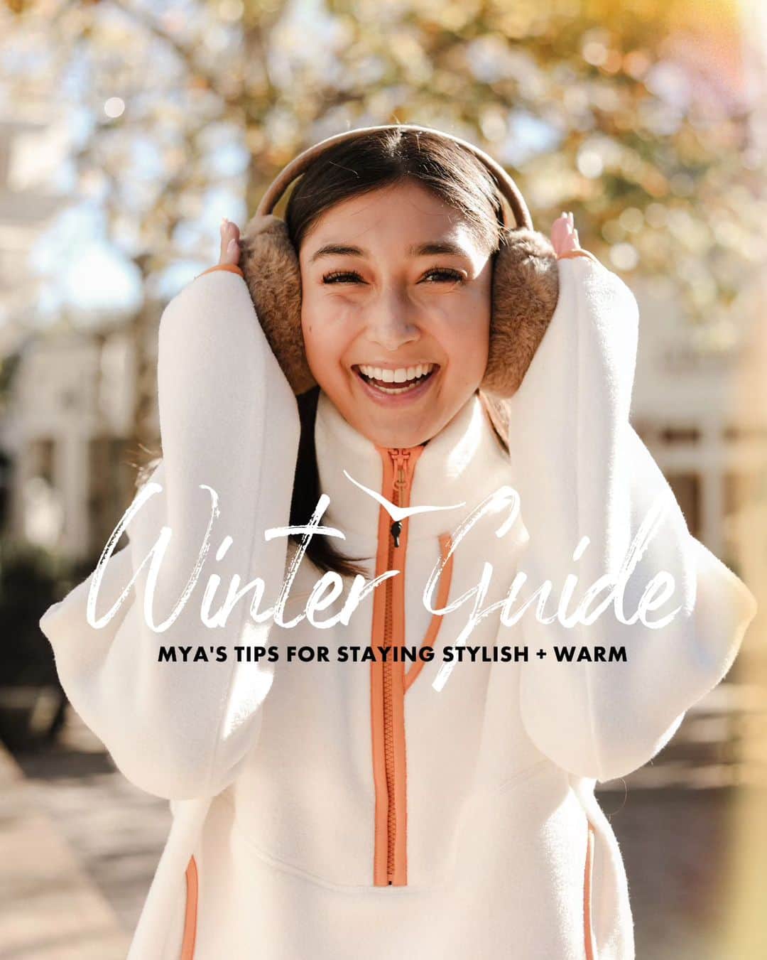 ホカオネオネのインスタグラム：「Stay warm this season with Mya's stylish yet practical tips (@myarosemiller_). From layering techniques to touch screen friendly gloves, discover the secrets to staying nice and cozy this winter ❄️✨   Share your go-to winter survival hacks below! ⬇️   #HOKA #FlyHumanFly #HappyToShare」