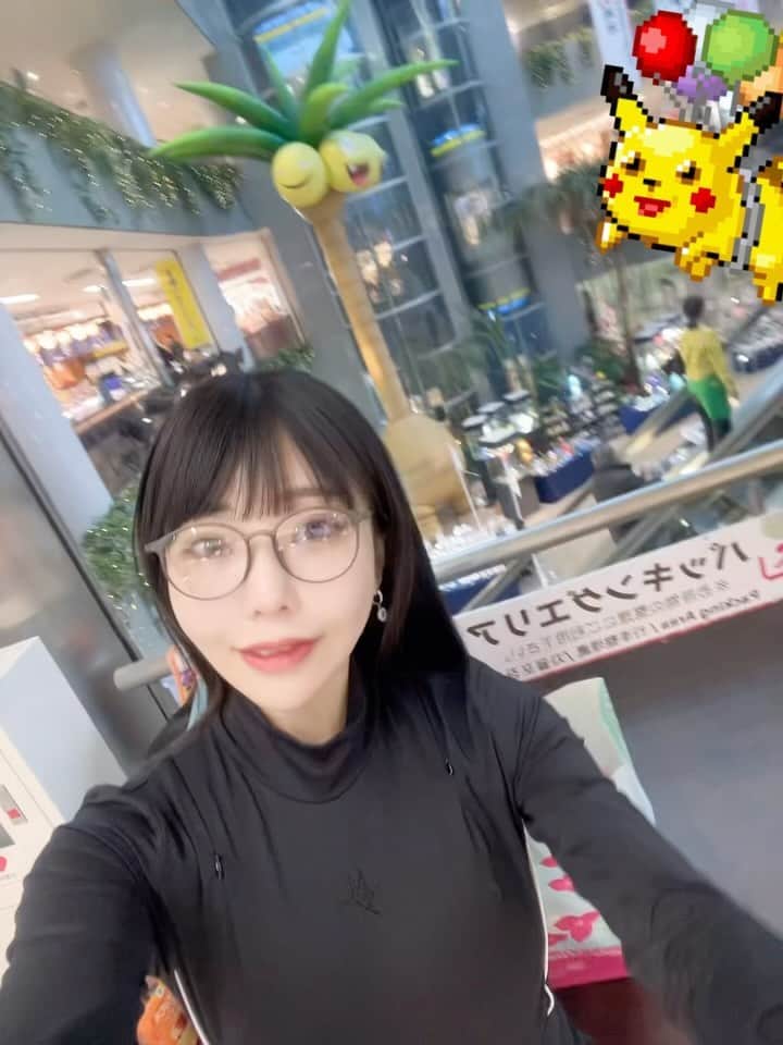 相沢梨紗のインスタグラム：「宮崎ブーゲンビリア空港✈️  #airport #pokemon #idol #dempagumi」