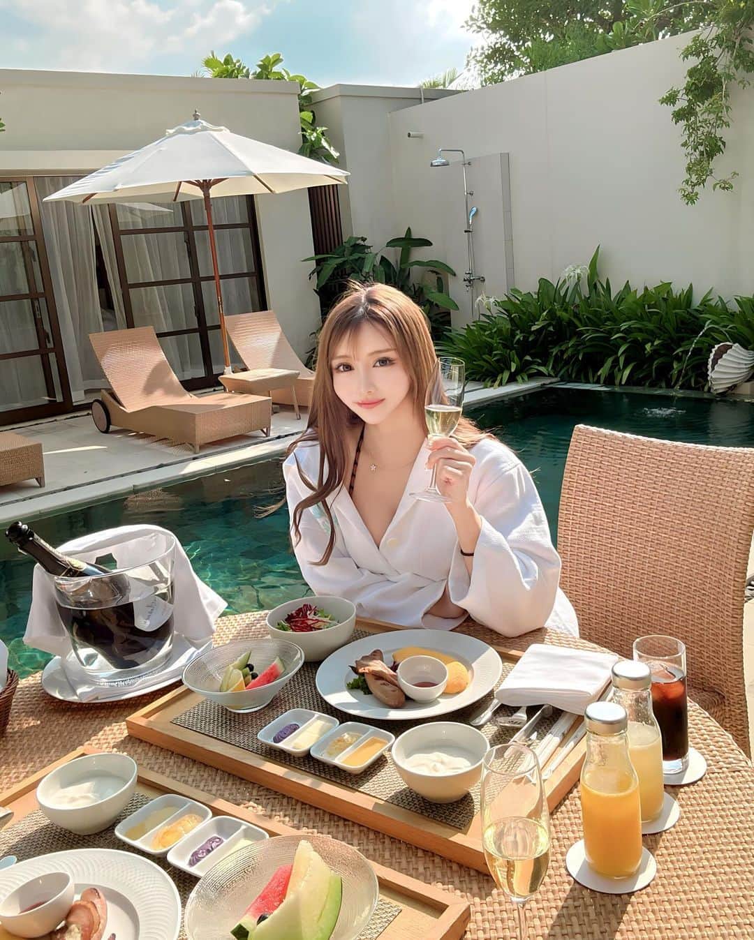えれちゃんさんのインスタグラム写真 - (えれちゃんInstagram)「素敵な朝食だった🍴🍳💓 ちゃんとおいしいの」12月6日 14時04分 - erena_hazuki