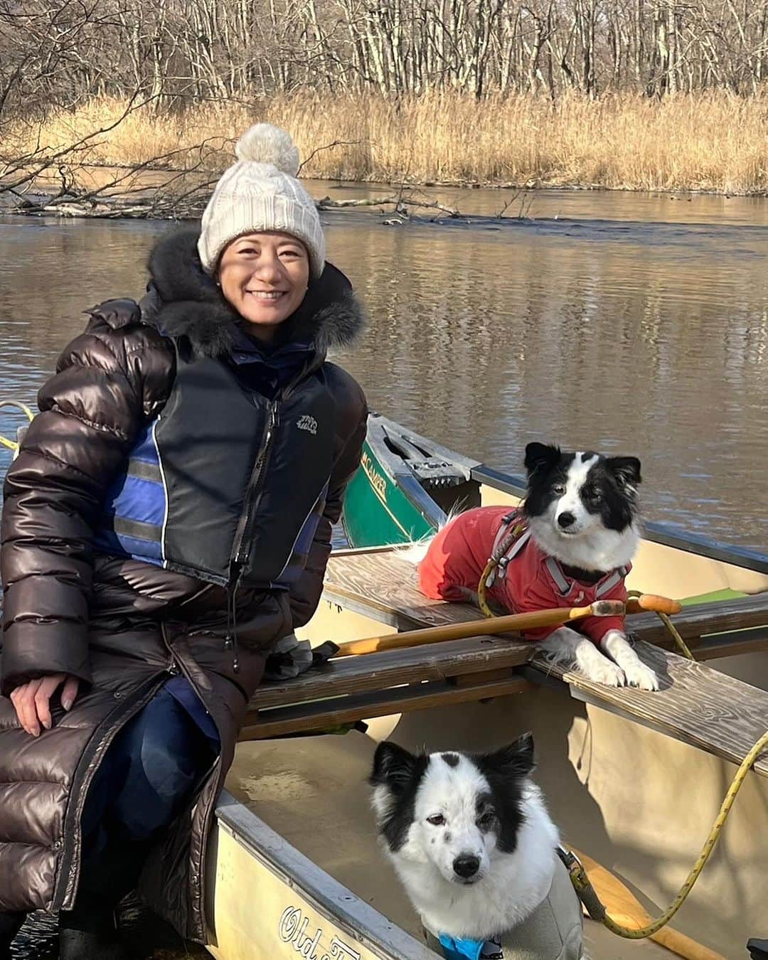 馬場典子さんのインスタグラム写真 - (馬場典子Instagram)「屈斜路湖からのカヌーツアーでは 大自然と看板犬のあきちゃん、ゆきちゃんに癒されました✨  #屈斜路ecoツアーズ  #馬場典子 #ばばちゃんネル」12月6日 14時04分 - baba_channel