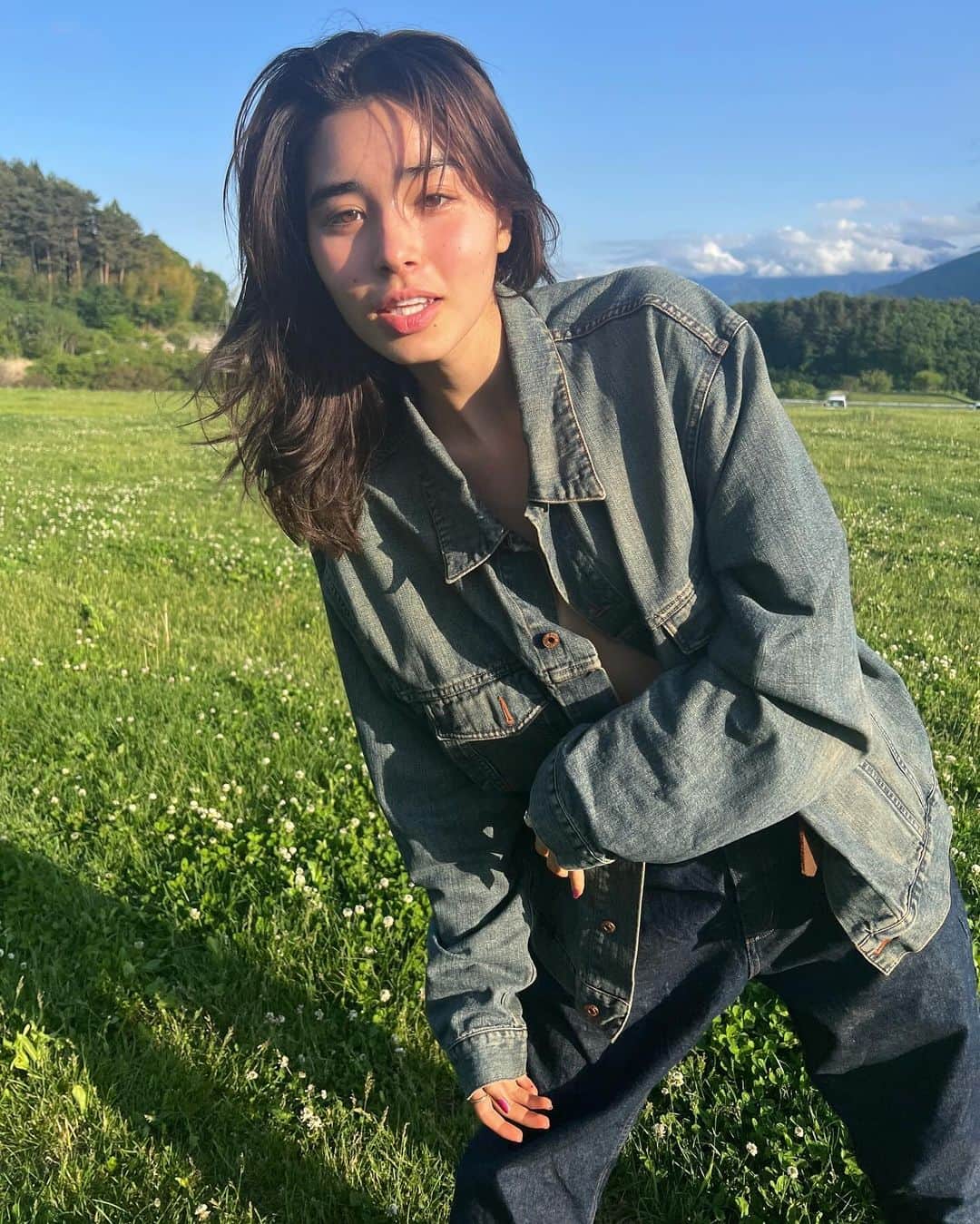 静華ジャズミンのインスタグラム：「Country girl  あいみす湯、八ヶ岳‼️」