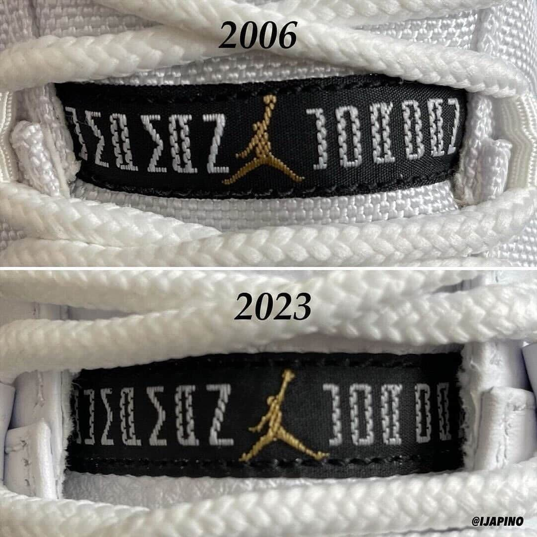 Nice Kicksさんのインスタグラム写真 - (Nice KicksInstagram)「The 2006 Air Jordan 11 “DMP” compared to the upcoming 2023 Air Jordan 11 “Gratitude” 🌟 Which version do you prefer? 👀🤔  LINK IN BIO for more info 📲 📸: @ijapino」12月6日 5時49分 - nicekicks