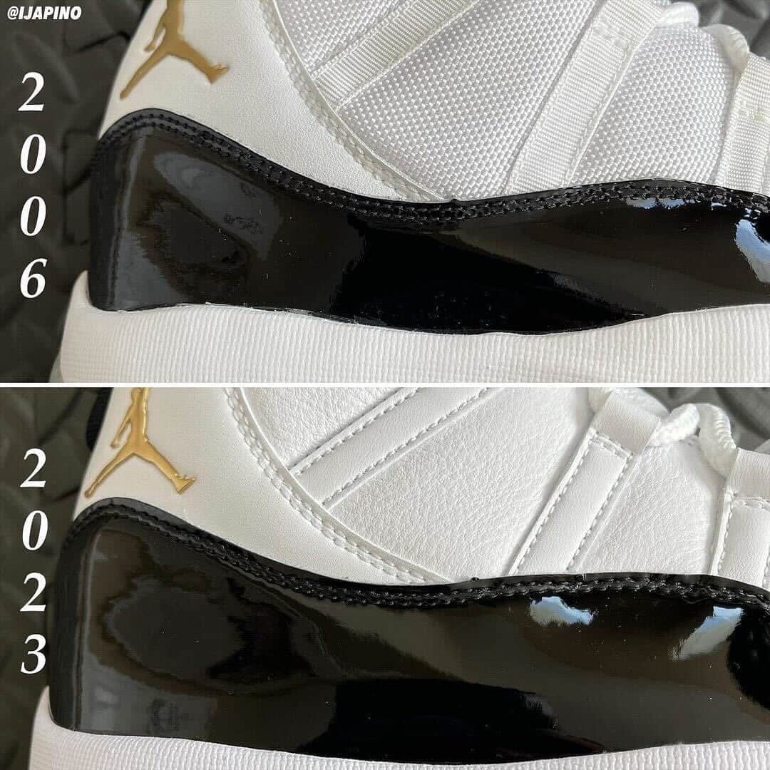 Nice Kicksさんのインスタグラム写真 - (Nice KicksInstagram)「The 2006 Air Jordan 11 “DMP” compared to the upcoming 2023 Air Jordan 11 “Gratitude” 🌟 Which version do you prefer? 👀🤔  LINK IN BIO for more info 📲 📸: @ijapino」12月6日 5時49分 - nicekicks