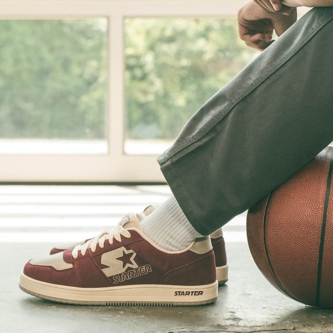 スターターのインスタグラム：「Hit the streets with next-level comfort & style with the STARTER LFS 1 Suede Vintage Burgundy #StarterOfficial #StarterLFS1Vintage」