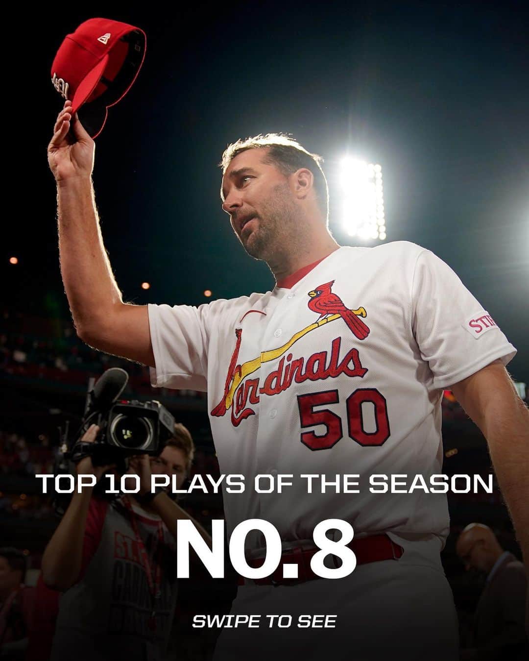 MLBのインスタグラム：「Waino joins the 200-win club.  Your No. 8 play of 2023!」