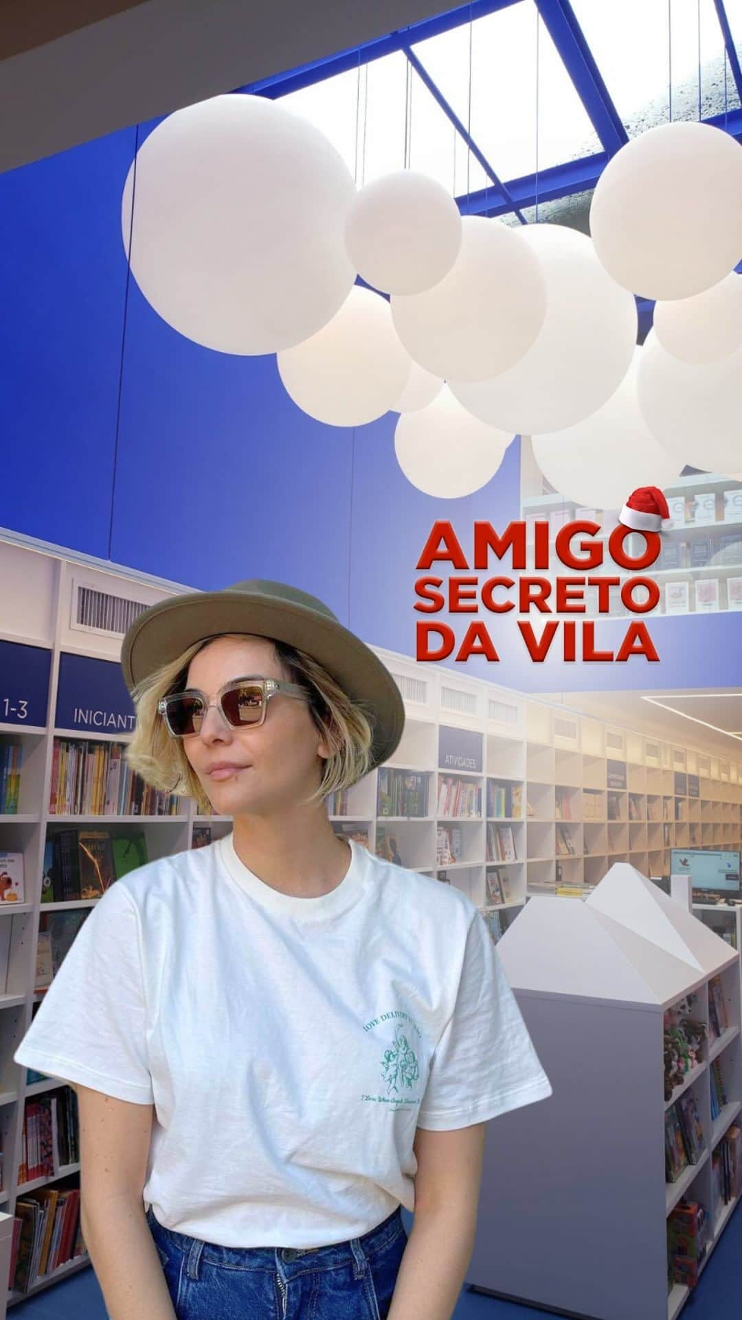 Tainá Müllerのインスタグラム：「Opa! Chegou aquele momento do ano que a gente corre pra comprar presente pro amigo secreto. Eu fui até a @livrariadavila da Alameda Lorena pra participar do #AmigoSecretodaVila. Quem será que eu tirei? 🤔 Quem será que me tirou? 🤓」