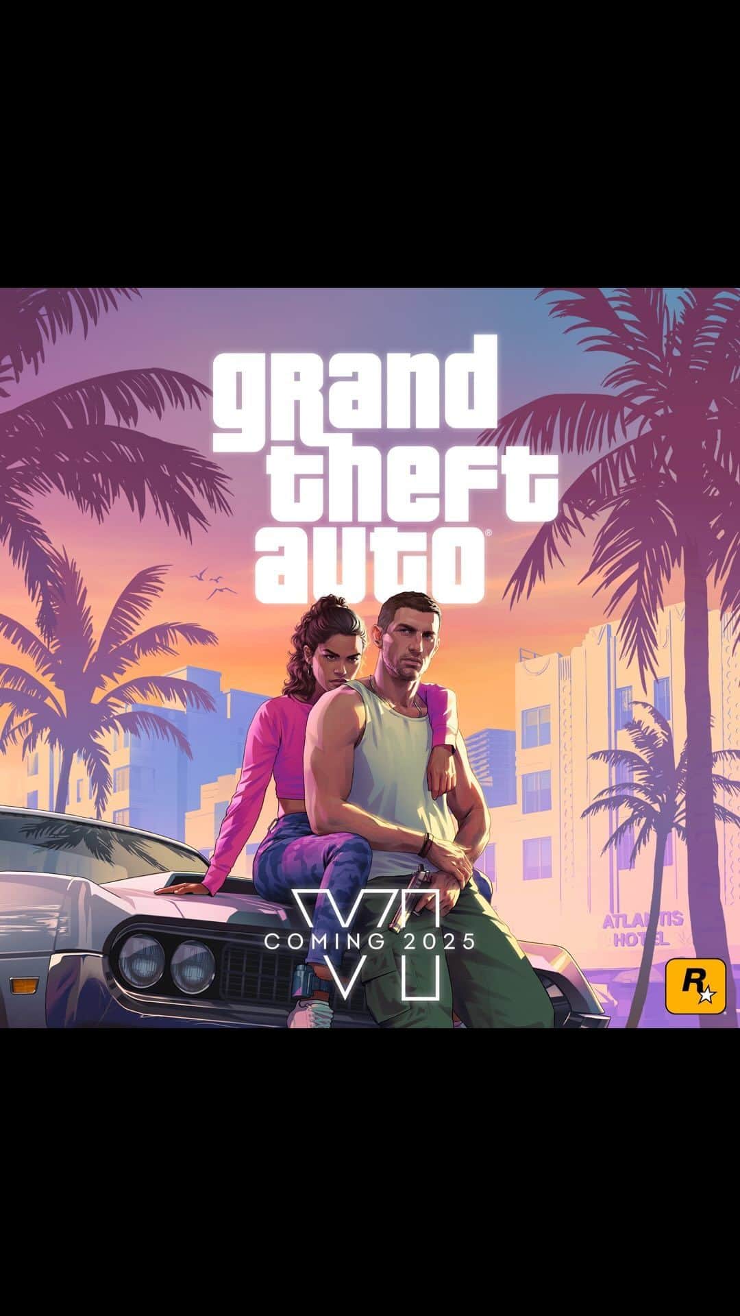ロックスター・ゲームズのインスタグラム：「Grand Theft Auto VI heads to the state of Leonida, home to the neon-soaked streets of Vice City and beyond in the biggest, most immersive evolution of the Grand Theft Auto series yet.」