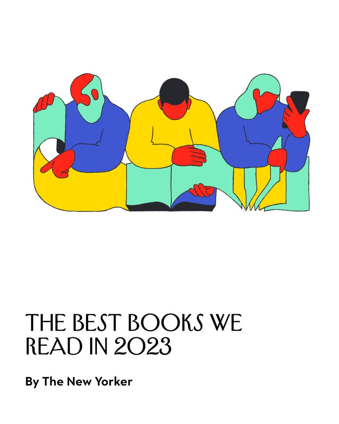 The New Yorkerのインスタグラム：「We asked New Yorker writers to share the best books they read this year. Tap the link in our bio to see their picks—classics they resolved to finally tackle, memoirs and biographies they drew on in their writing, a guide to writing thrillers, and other overlooked gems—and let us know your favorite read of 2023 in the comments. Illustration by @pencilshape.」