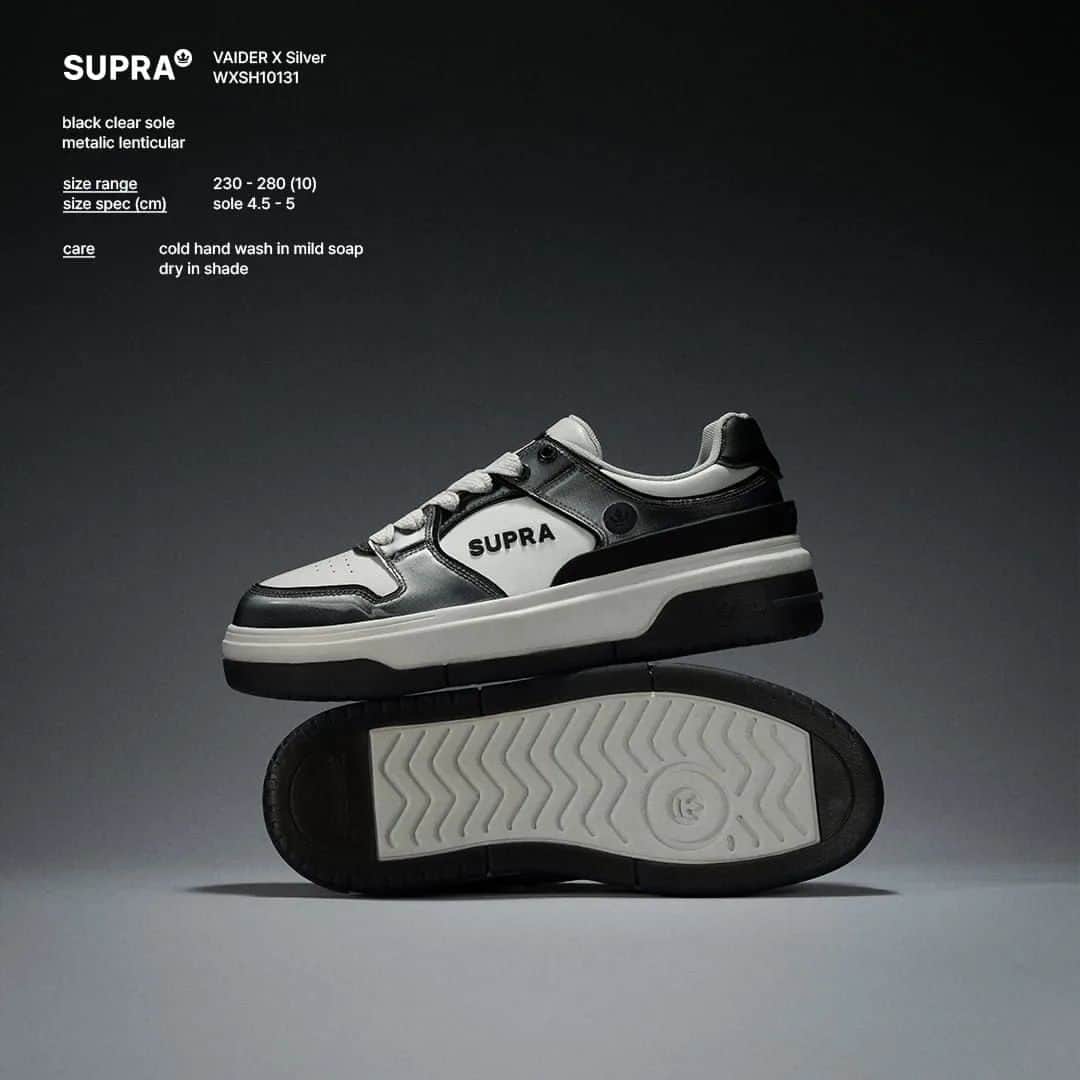 スープラさんのインスタグラム写真 - (スープラInstagram)「SUPRA VAIDER X SILVER」12月6日 11時22分 - suprafootwear