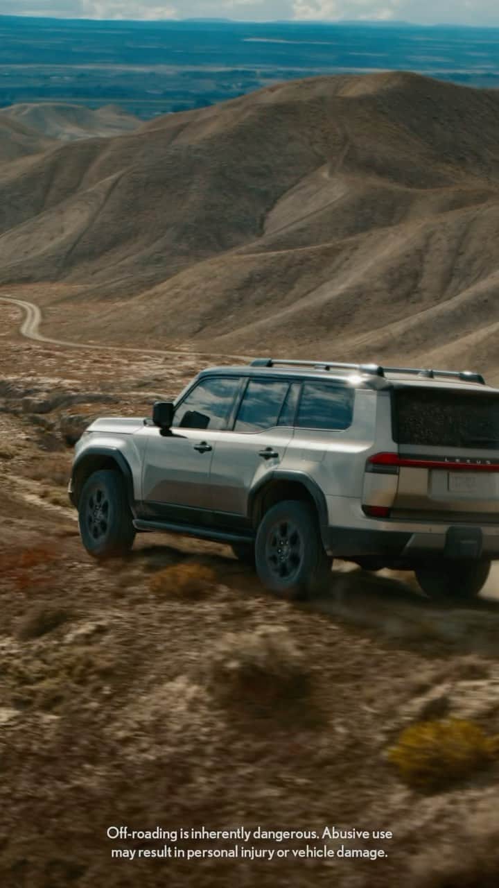 Lexus USAのインスタグラム：「In this Episode 4, “The Drive” of the “From the Ground Up “ video series, is where driver and machine merge- new landscapes unfold- and the journey becomes the destination.  #LexusGX #IloveGX #Overtrail #Overland」