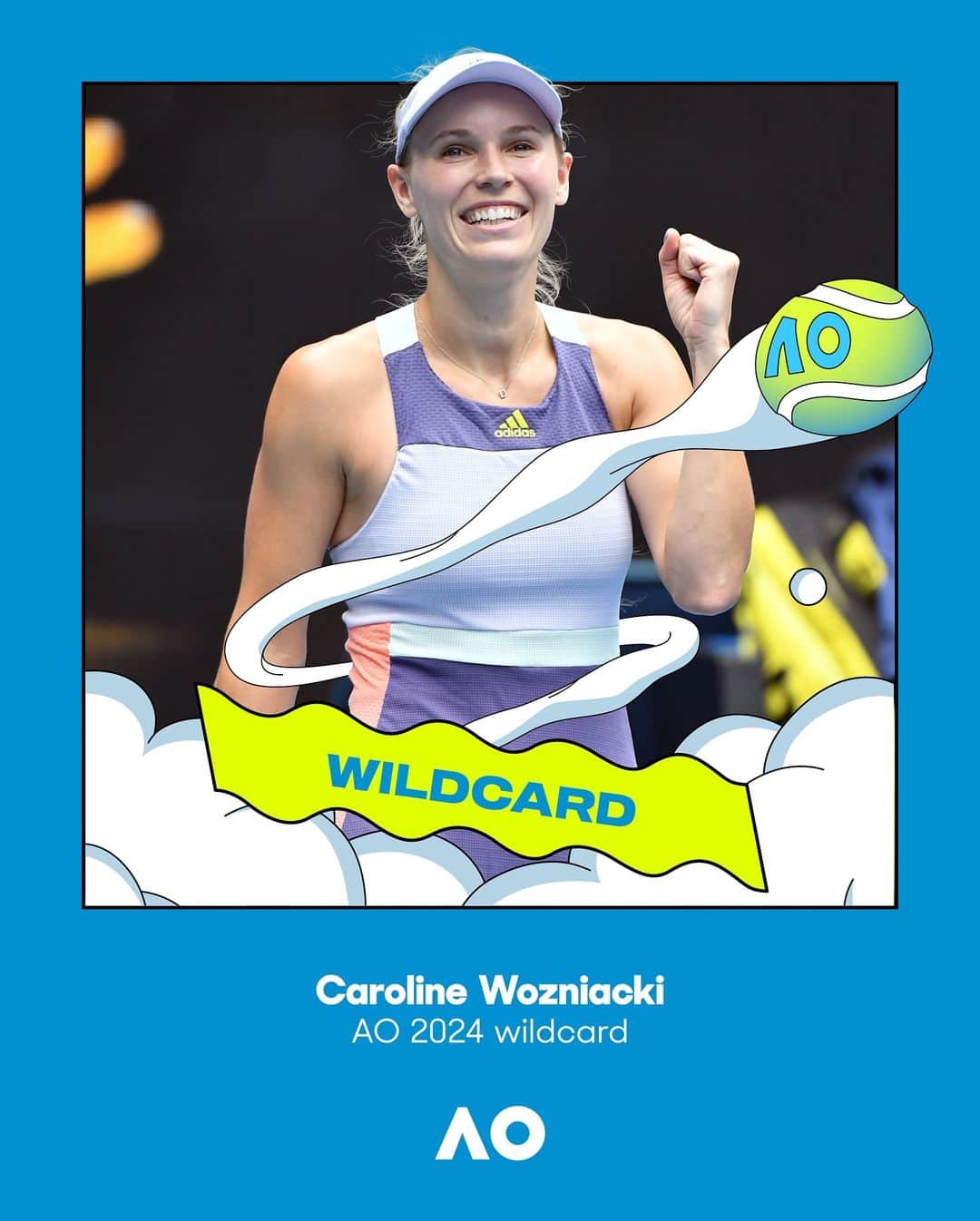 CarolineWozniackiのインスタグラム：「So good! Hey Siri, play ‘Sweet Caroline’ in 2024 🎧 🏆 👋 @carowozniacki」