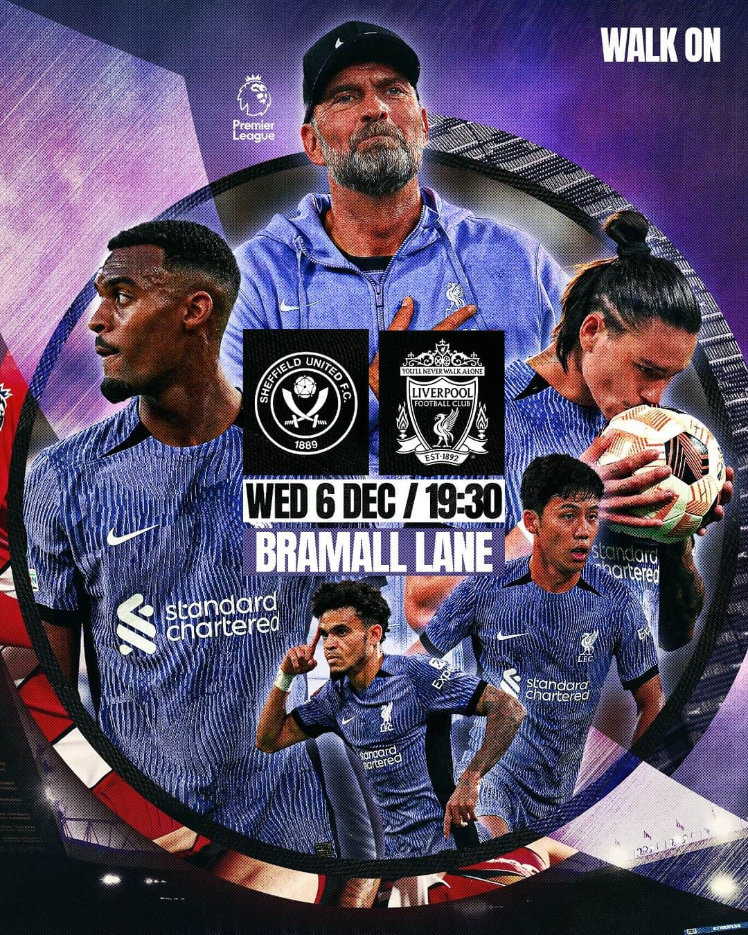 リヴァプールFCのインスタグラム：「Matchday on the road 🛣️ #SHULIV ⏳」