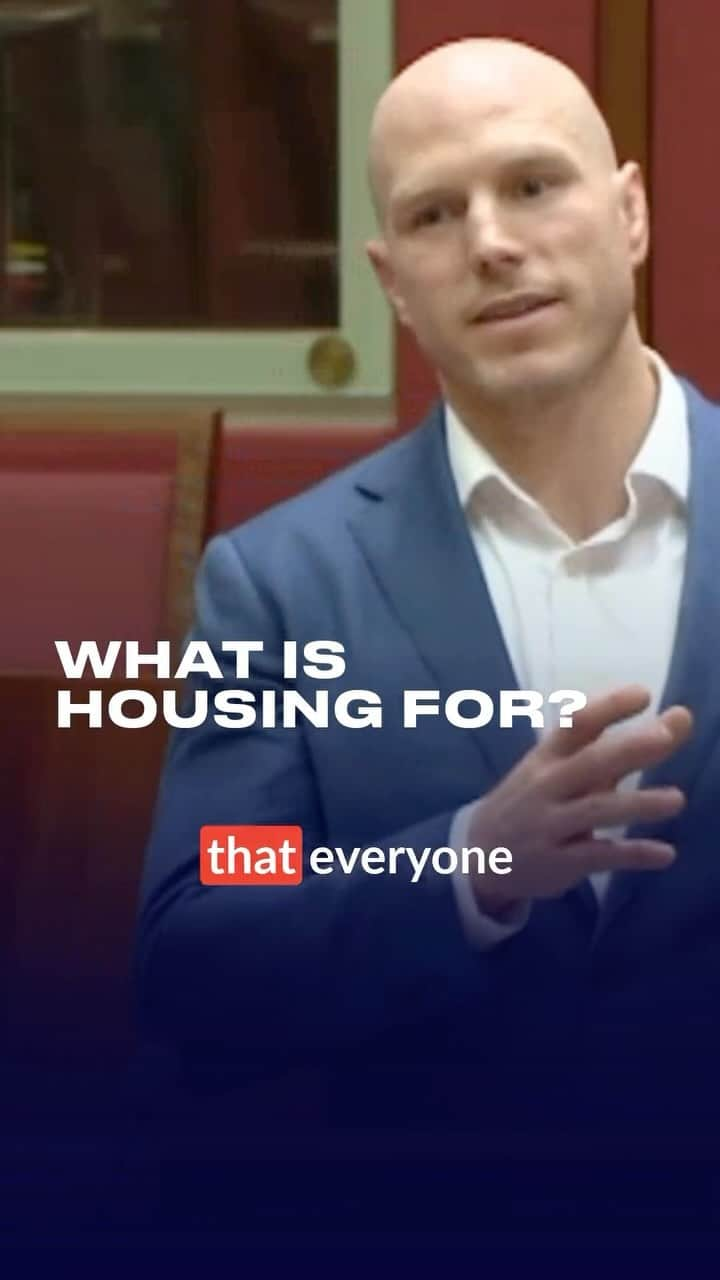 デビッド・ポーコックのインスタグラム：「We need to decide what housing is for in 🇦🇺  If we decide it’s primarily an investment vehicle for building wealth, then nothing needs to change.  But if we decide it’s a human right that everyone should be able to afford, we need politicians to be up for reform.」