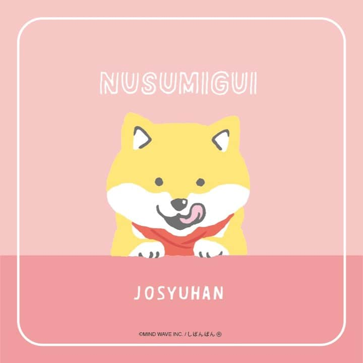 オオゴシヤステルのインスタグラム：「#今日のしばんばん  NUSUMIGU JOSYUHAN  #しばんばん #shibanban #むちころばんばん #muchicorobanban #微笑柴犬 #マインドウェイブ #mindwave #オオゴシヤステル #柴犬 #しばいぬ #sibainu #イラスト」