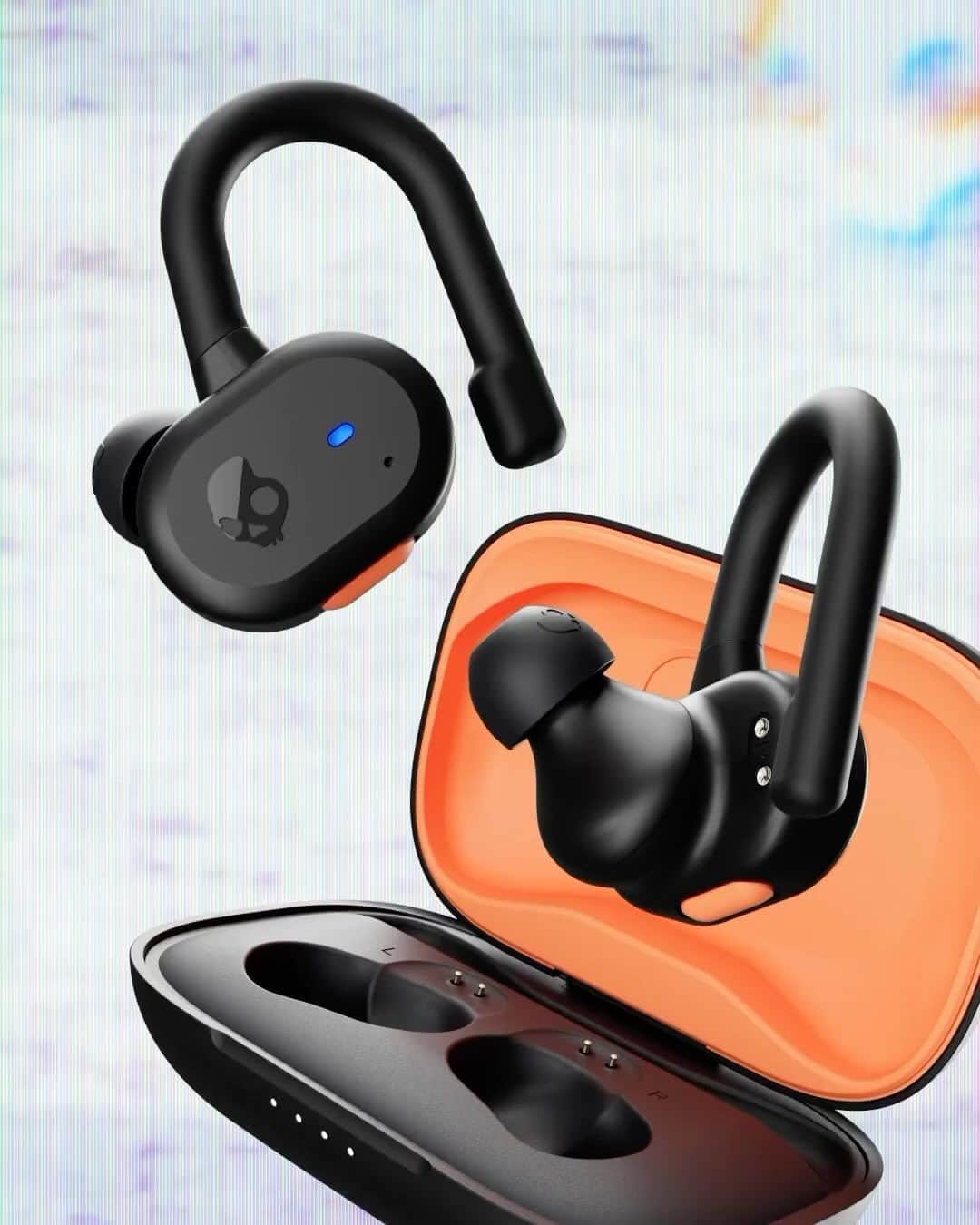 Skullcandy Japanのインスタグラム：「Push™ Active 💀 激しい動きにも追従し落下を防ぐ快適なイヤーフックで普段使いからスポーツまで。 44時間バッテリー、落下防止イヤーフック、Skull-iQ Smart Feature Technology™を備えています。 声だけのハンズフリーでオーディオをコントロール🗣」