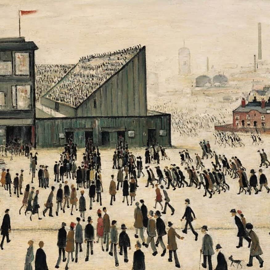 ローラ・ベイリーのインスタグラム：「L.S. Lowry  Going to the Match  1953  🤍」