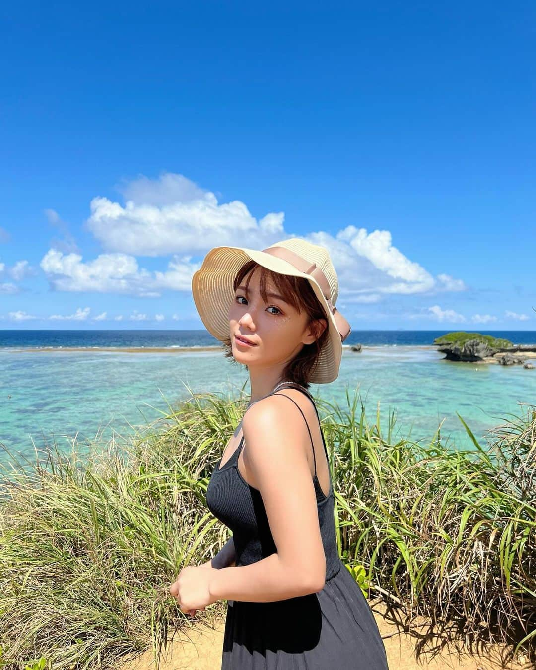 大川成美さんのインスタグラム写真 - (大川成美Instagram)「あげてなかった夏の写真。 寒すぎてもう少し暖かいぐらいがいい🙂」12月6日 18時21分 - naru_coco