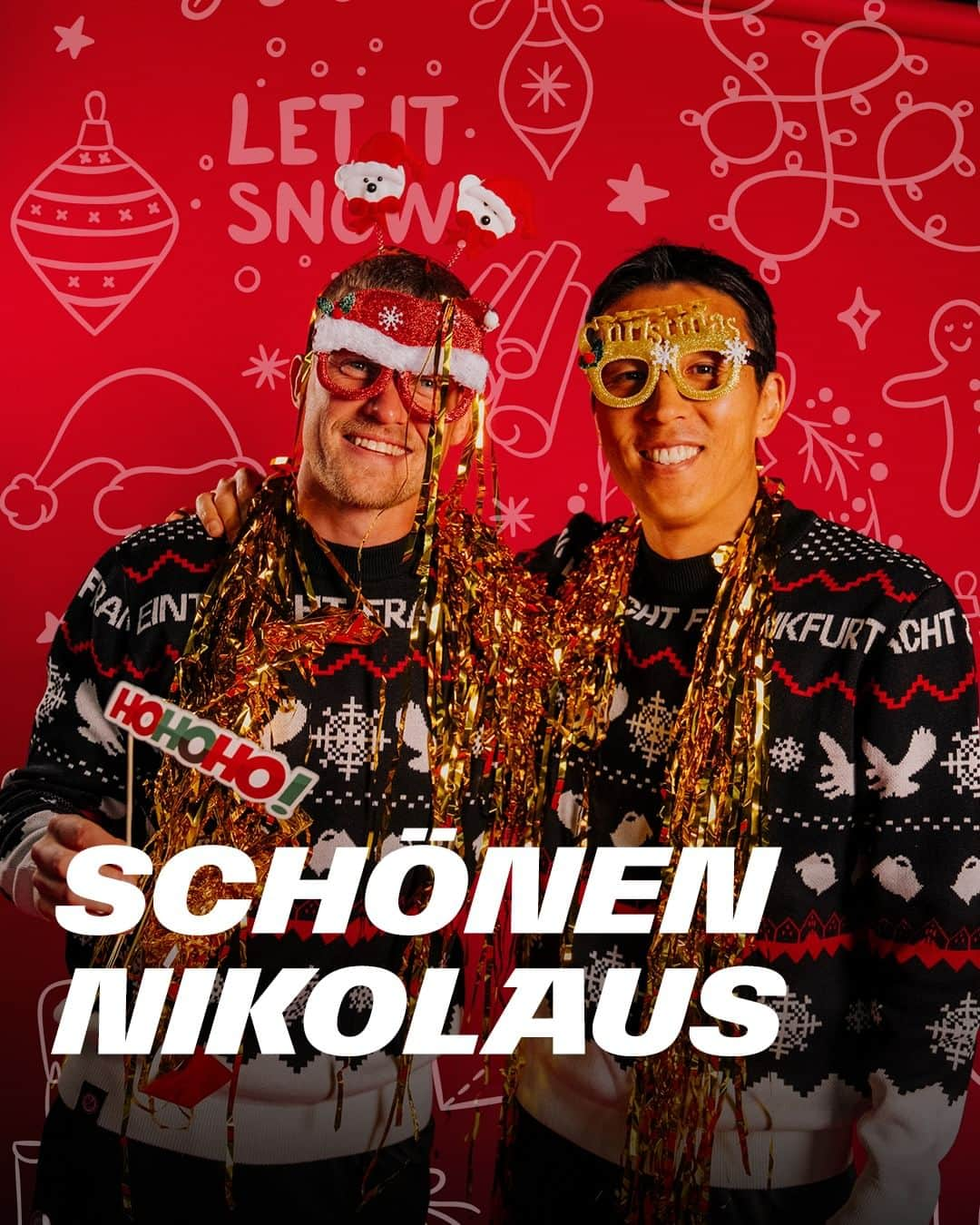 アイントラハト・フランクフルトのインスタグラム：「Happy Nikolaus, Adler! 🎅🫶 • • #SGE #Eintracht #Frankfurt #EintrachtFrankfurt #DFBPokal #FCSSGE」