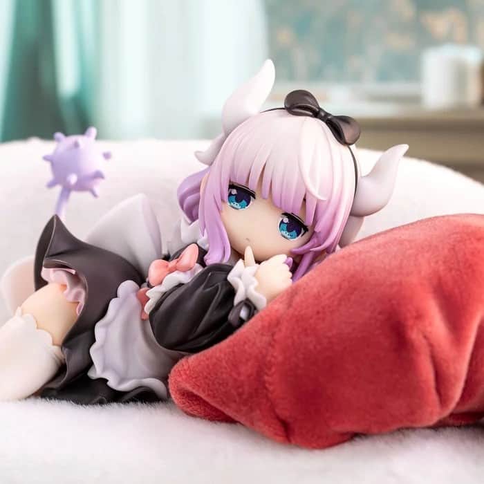 Tokyo Otaku Modeのインスタグラム：「Kanna is ready to take her nap now!  🛒 Check the link in our bio for this and more!   Product Name: Miss Kobayashi's Dragon Maid Kanna 1/7 Scale Figure Series: Miss Kobayashi's Dragon Maid Manufacturer: GONG Specifications: Painted, non-articulated, 1/7 scale figure with base Height (approx.): 9 cm | 3.5" Materials: PVC, ABS, polyester  #misskobayashisdragonmaid #kannakamui #tokyootakumode #animefigure #figurecollection #anime #manga #toycollector #animemerch」