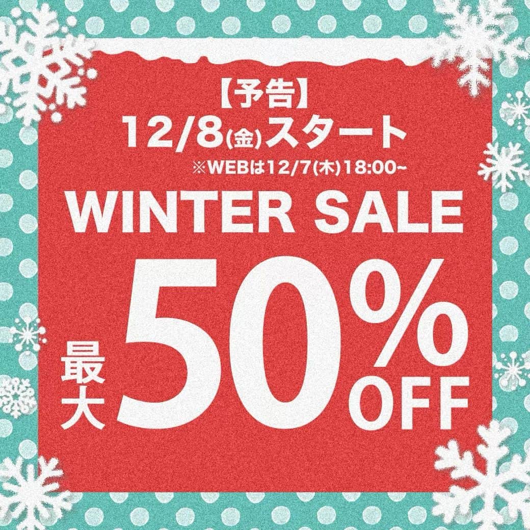 HEART MARKET (ハートマーケット)のインスタグラム：「❄  冬のアイテムはもうお揃いですか？？ ついについに！ WINTER SALEが始まります！ 実店舗：12月8日(金)スタート! WEB：12月7日(木)18:00~スタート!」