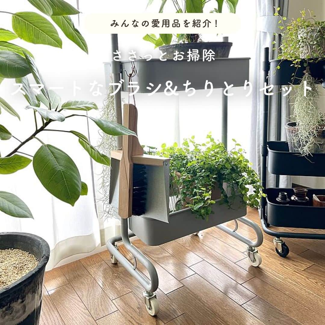 RoomClipJPのインスタグラム：「このアイテムがいいなと思ったら「🪴」(植物)とコメントしてください！  人気連載「わたしの愛用品」からピックアップ！ 今回は、心弾むもの・心に響くものと丁寧に暮らすyasuyo66さんに、そのお宅で活躍中の「レシュタ / マグネットブラシセット」をご紹介していただきます。 ---------------------------------------  レシュタ / マグネットブラシセット ブラシ：約W40×D70×H320mm ダストパン：約W225×D60×H320mm  --------------------------------------  Photo:yasuyo66 RoomNo.1351020  --------------------------------------  ぜひ「RoomClipムービー」のハッシュタグで 皆様の素敵なお部屋を撮影した動画を投稿してください🏠   --------------------------------------  この部屋のインテリアはRoomClipのアプリから ご覧いただけます。  アプリはプロフィール欄から ▶︎ @roomclipjp  ------------------------------------  600万枚以上集まる中から リアルな部屋のインテリア写真を毎日発信！  ------------------------------------  #グリーンのあるインテリア#植物のある暮らし#観葉植物のある暮らし#観葉植物がある暮らし #植物がある暮らし#グリーンのある暮らし#グリーンのある生活#植物のある生活#掃除道具#掃除グッズ#掃除用品#レシュタ#インテリア雑貨#雑貨ショップ#雑貨好きと繋がりたい#雑貨好きさんと繋がりたい#雑貨のある暮らし#雑貨大好き#雑貨が好き#生活雑貨#暮らしをたのしむ#雑貨好きな人と繋がりたい #丁寧な暮らしに憧れる#くらしを楽しむ#日々のくらし#インテリアを楽しむ#好きなものに囲まれた暮らし#雑貨好き#roomclip #ルームクリップ」