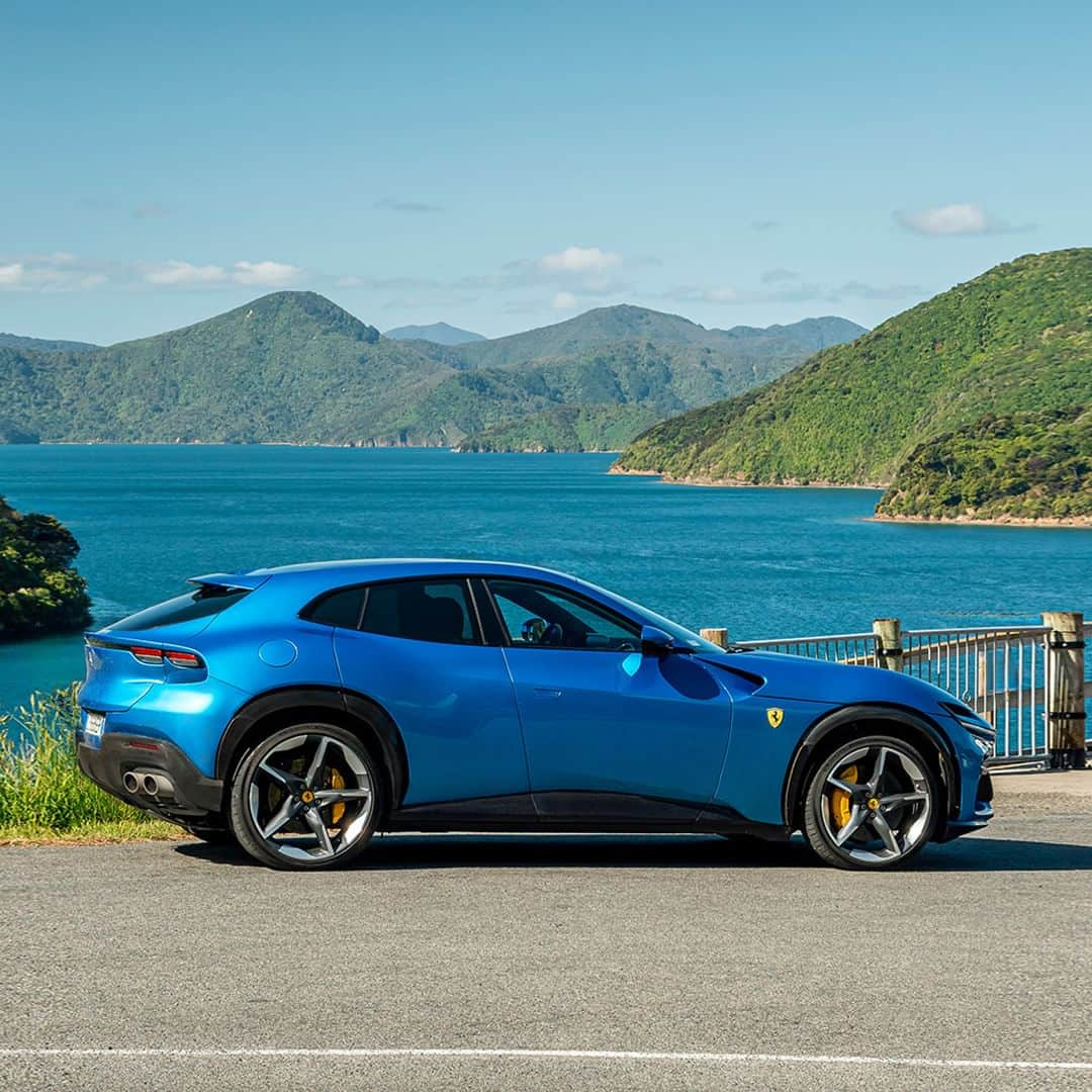 フェラーリさんのインスタグラム写真 - (フェラーリInstagram)「From the vineyards of Blenheim to the rugged coastline along Cook Strait, the #FerrariPurosangue conquered the sinuous roads of #NewZealand with ease.   Then, taking the inland Route 70 and Route 7, the convoy smoothly cruised through New Zealand's Alpine Pacific region, showcasing their ability to conquer all roads and weathers during the #FerrariTourNZ.   Discover more at the link in bio.   @ferrariaustralasia @ferrariapac   #FerrariMagazine #DrivingFerrari #Ferrari」12月6日 20時53分 - ferrari