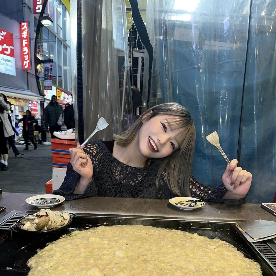 ふてこのインスタグラム：「LOVEもんじゃ♩ 粉もん食わせとけばいいよ」