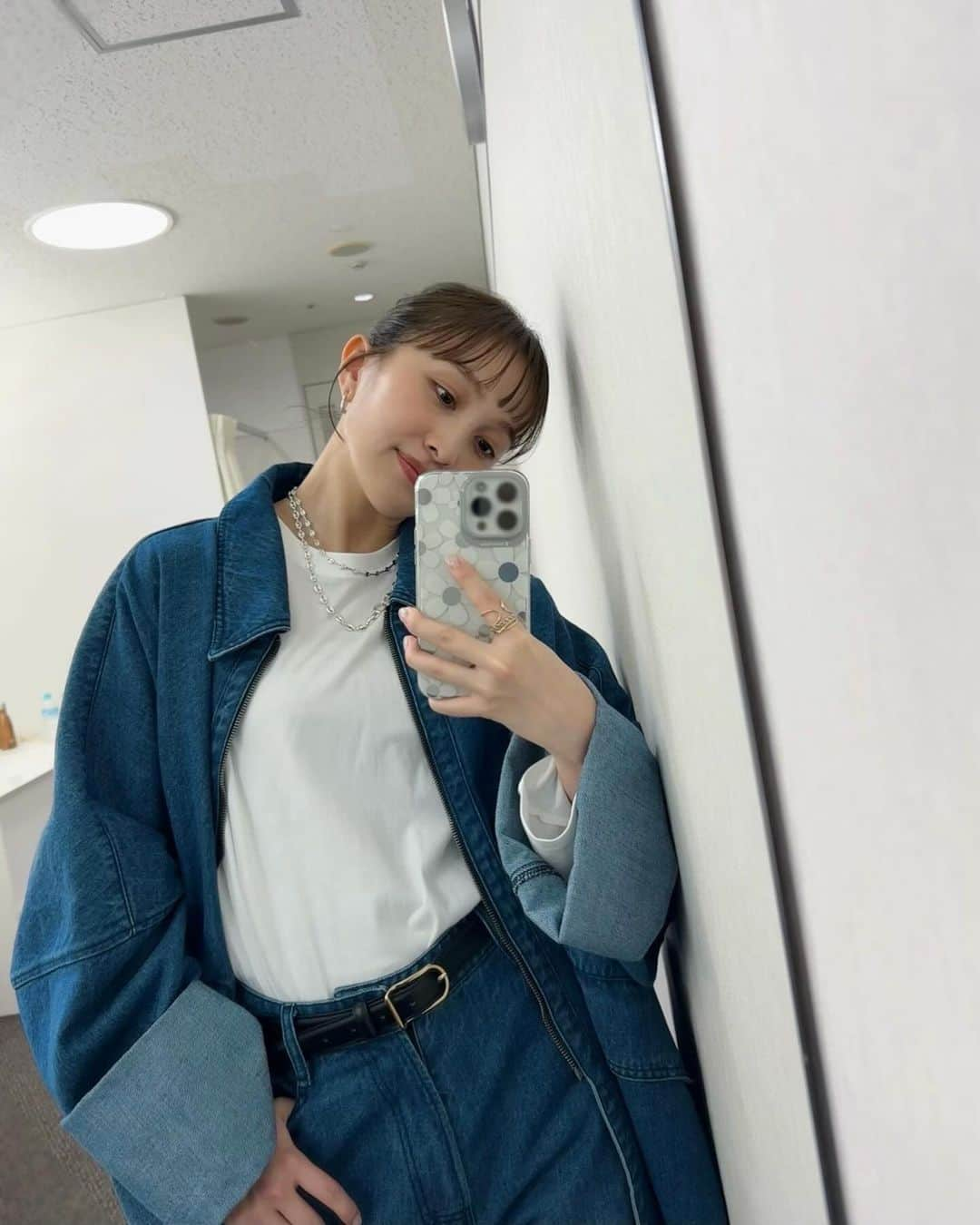 百田夏菜子のインスタグラム：「denimーー♡お衣装♡」