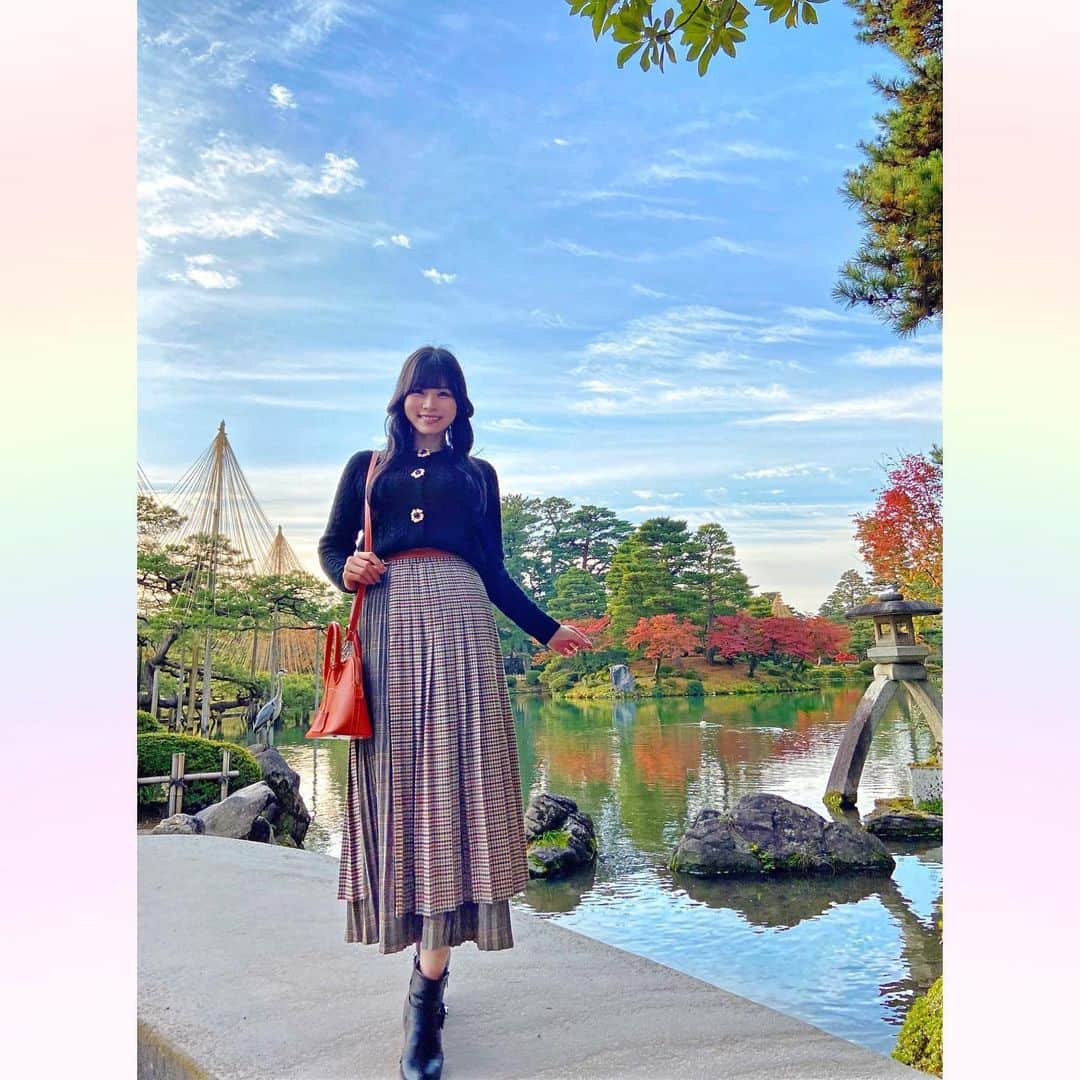 長柄ひろみさんのインスタグラム写真 - (長柄ひろみInstagram)「#Autumnleaves 🍁  秋といえばやっぱり紅葉！ 紅葉狩りに行ってきましたー🤗🍁  途中お茶室で休憩もしながら、色々観て回ったよ🥰🍁  今年は暖かかったからやっぱり紅葉も遅くて、全体的にというよりは部分部分紅葉してるって所が多かった気がします🤔  もうすぐ紅葉しそうって所も沢山あったので、もう一回リベンジしに行きたいな！  皆さんは何色の紅葉が好きですか😊？ 今回の投稿で好きな紅葉はありましたか🍁？  ｡・ﾟ・。𖧷｡・ﾟ・。𖦞｡・ﾟ・。𖧷｡・ﾟ・｡𖦞。・ﾟ・。  #紅葉」12月6日 21時15分 - aoi_asahi