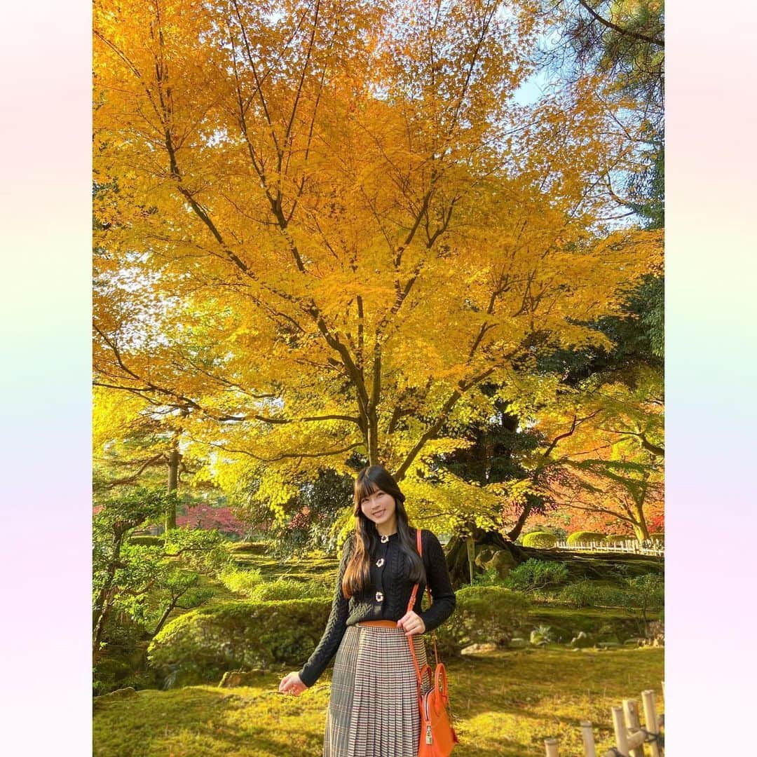 長柄ひろみさんのインスタグラム写真 - (長柄ひろみInstagram)「#Autumnleaves 🍁  秋といえばやっぱり紅葉！ 紅葉狩りに行ってきましたー🤗🍁  途中お茶室で休憩もしながら、色々観て回ったよ🥰🍁  今年は暖かかったからやっぱり紅葉も遅くて、全体的にというよりは部分部分紅葉してるって所が多かった気がします🤔  もうすぐ紅葉しそうって所も沢山あったので、もう一回リベンジしに行きたいな！  皆さんは何色の紅葉が好きですか😊？ 今回の投稿で好きな紅葉はありましたか🍁？  ｡・ﾟ・。𖧷｡・ﾟ・。𖦞｡・ﾟ・。𖧷｡・ﾟ・｡𖦞。・ﾟ・。  #紅葉」12月6日 21時15分 - aoi_asahi