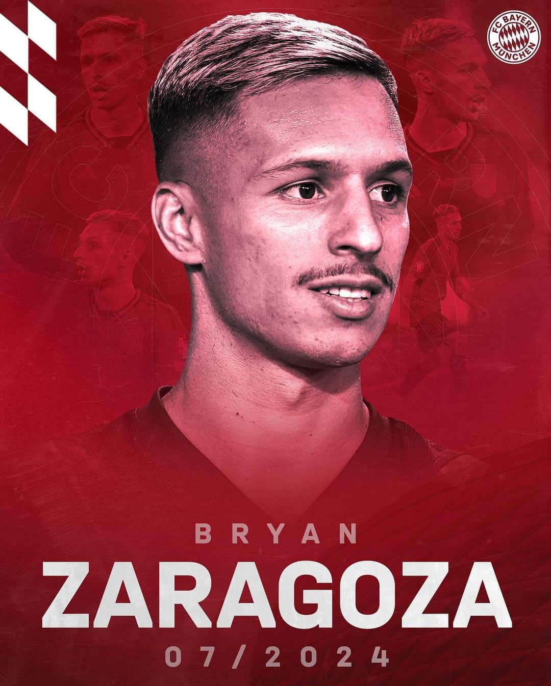 バイエルン・ミュンヘンのインスタグラム：「FC Bayern agree to sign Bryan Zaragoza. 🔴⚪  ℹ️ @brryann10 is set to join FC Bayern from Granada for the 2024/25 season after the Bundesliga champions reached an agreement with the Spanish club for the attacker.  Link in Bio!  #MiaSanMia #FCBayern」