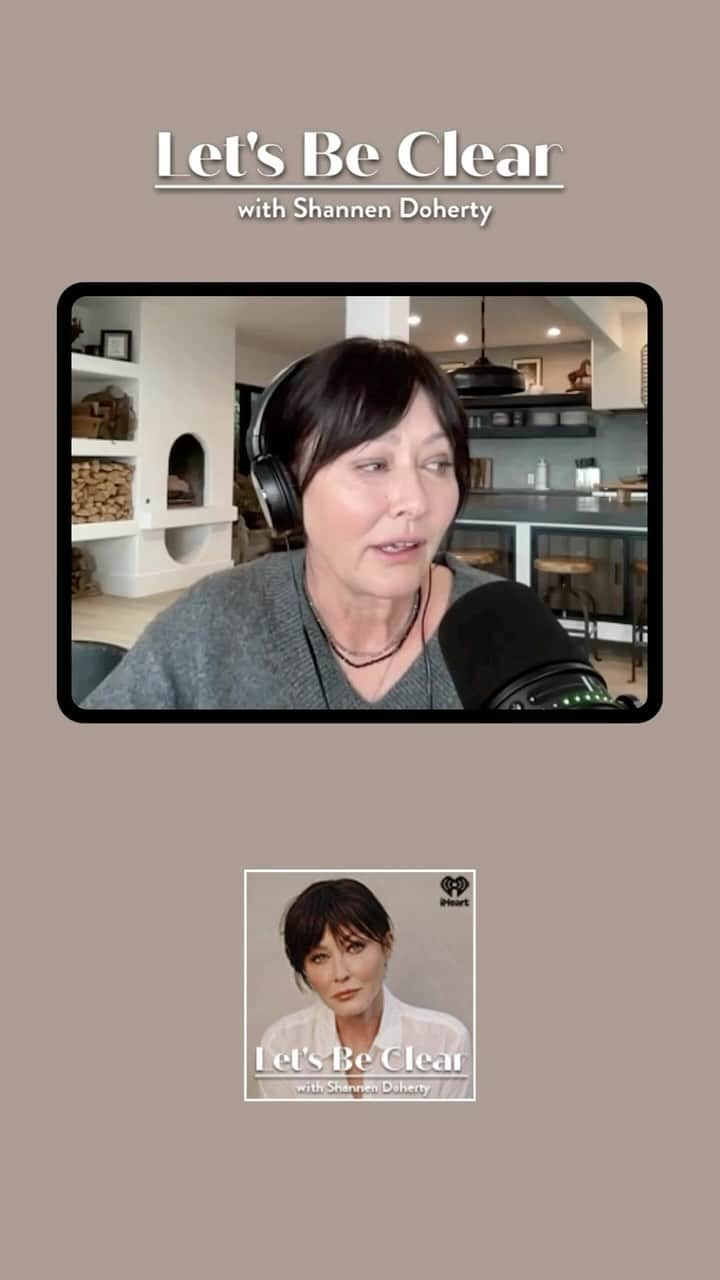 シャナン・ドハーティーのインスタグラム：「#letsbeclearwithshannendoherty is finally here. Today is the day! Listen to the first episode anywhere you listen to podcast. Iheart, Spotify, Apple etc. Don’t forget to subscribe!!」