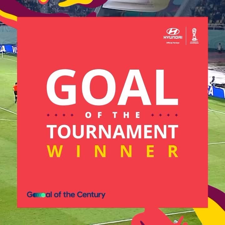 FIFAワールドカップのインスタグラム：「🇲🇱 Hamidou Makalou’s goal v Argentina has won the #U17WC @hyundai GOAL OF THE TOURNAMENT! 🏆   #Hyundai #GOTC #HyundaiFootball #GoalOfTheCentury #ChampsOfTomorrow」