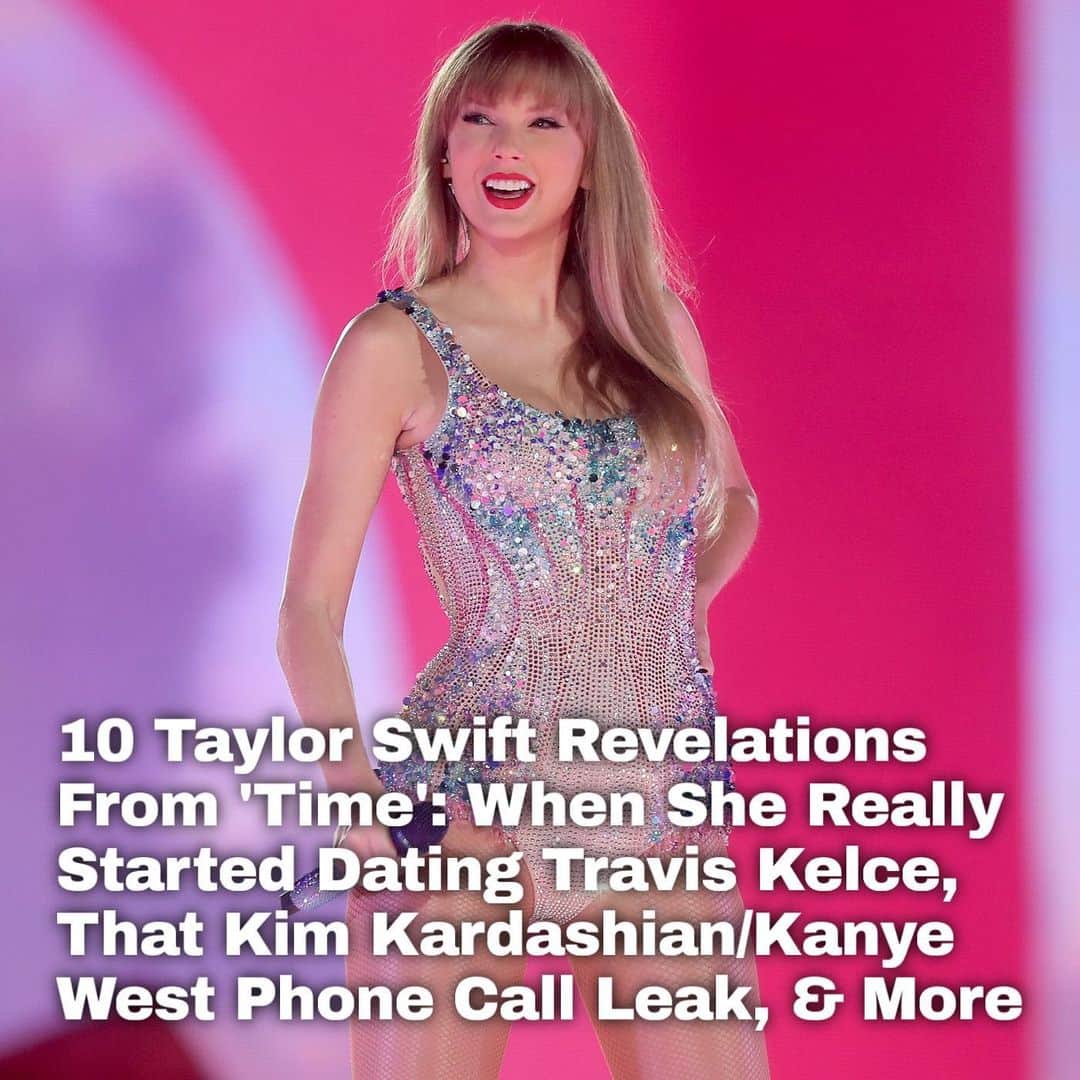 Just Jaredのインスタグラム：「Taylor Swift is Time’s Person of the Year and we’re breaking down the biggest interview highlights, which include how she trained for her massive Eras tour, the physical toll it takes on her to perform that set list, the Kim Kardashian/Kanye West phone call leak and how that impacted her, Scooter Braun buying her masters, her real relationship timeline with Travis Kelce, and how she’s different now than she was six years ago. Tap this photo at the LINK IN BIO for everything she shared.  #TaylorSwift #TimesPersonoftheYear Photo: Getty」