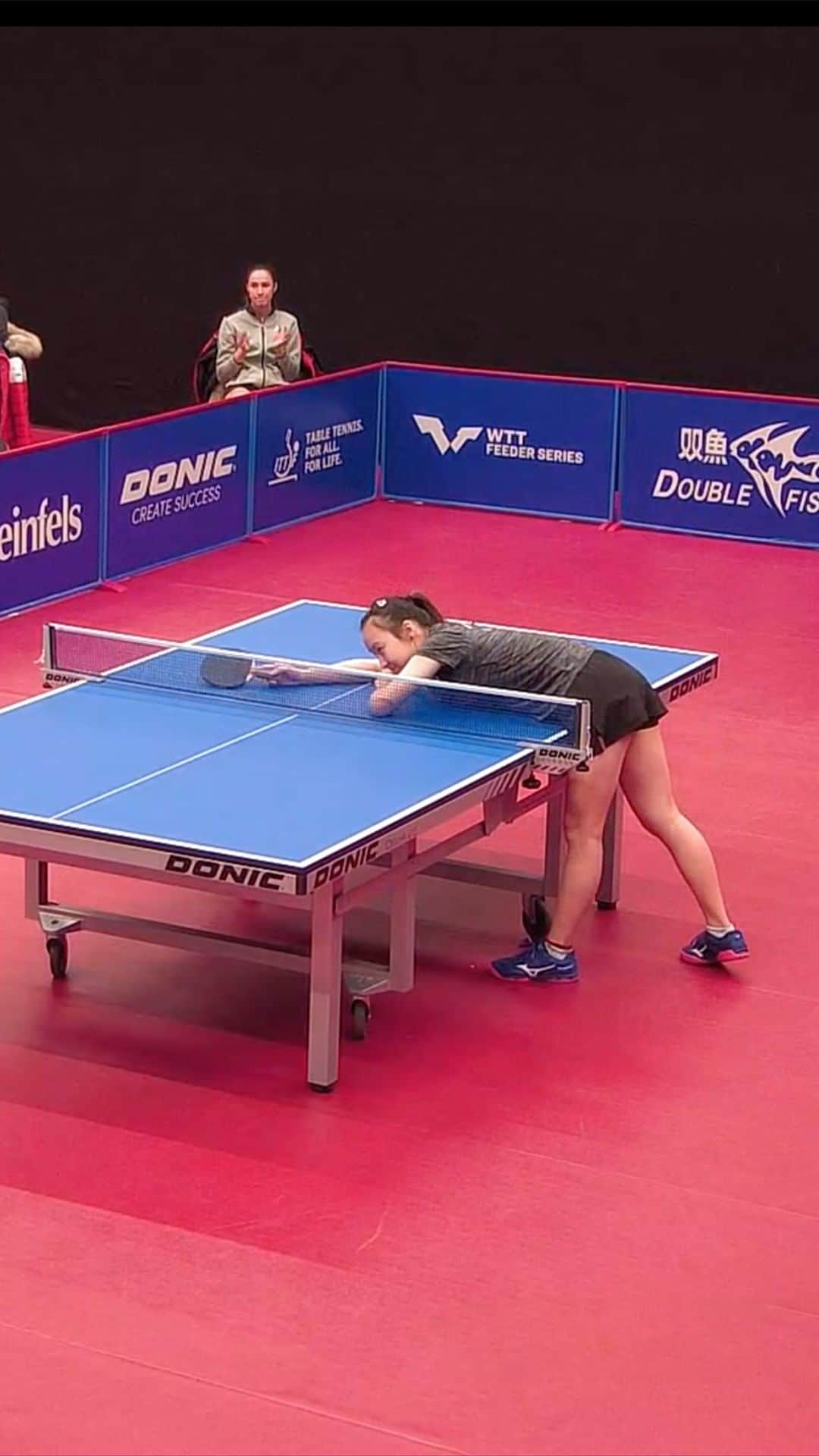 ITTF Worldのインスタグラム：「What a near miss for Ser Lin Qian in this rally against Tijana Jokic who brought the strats back at Dusseldorf 🙈 ⁠ ⁠ #WTTFeeder #TableTennis #PingPong」