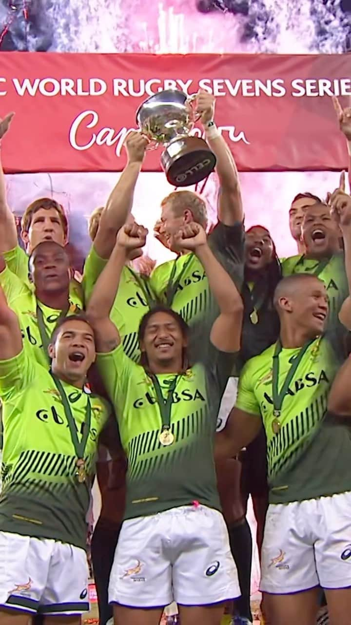 ワールドラグビーのインスタグラム：「An all-star team 🤯  This was the last @blitzboks side to win in Cape Town, will that change this weekend?!  #HSBCSVNS | #HSBCSVNSCPT」