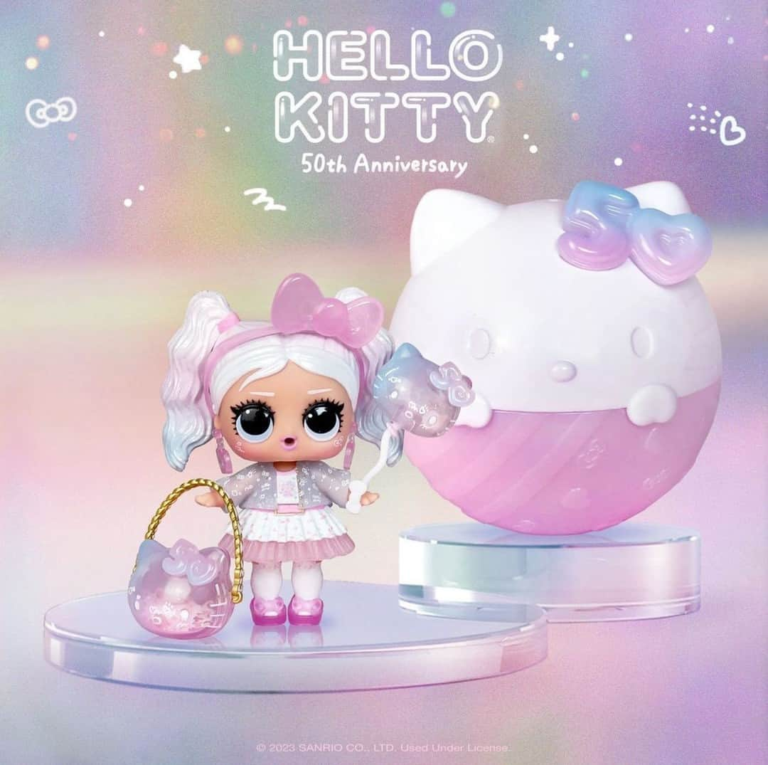 Hello Kittyさんのインスタグラム写真 - (Hello KittyInstagram)「Pretty in pastel 🎀 💖 The new limited edition @LOLsurprise Loves Hello Kitty 50th Anniversary collection is available now! Link in bio. #HelloKitty50th #LOLSurprise」12月7日 2時02分 - hellokitty