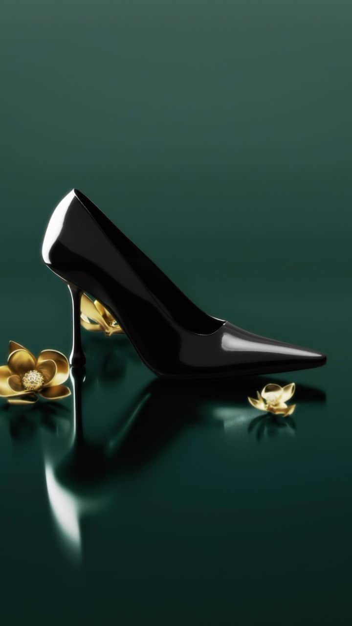 Jimmy Chooのインスタグラム：「Inspired by a drop of liquid seemingly captured in motion, discover the sensual allure of the drop heel - a defining feature of Jimmy Choo’s future Icons #JimmyChoo」