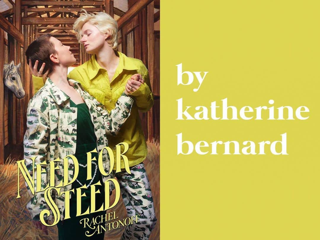 レイチェル アントノフのインスタグラム：「Welcome to chapter 2 of the RA Romance Novel Appreciation Club!  This week’s book is Need For Steed. Starring @meta__porter and @lily0e AND penned by the very same @meta__porter   Clip clop over to stories to read 📕」