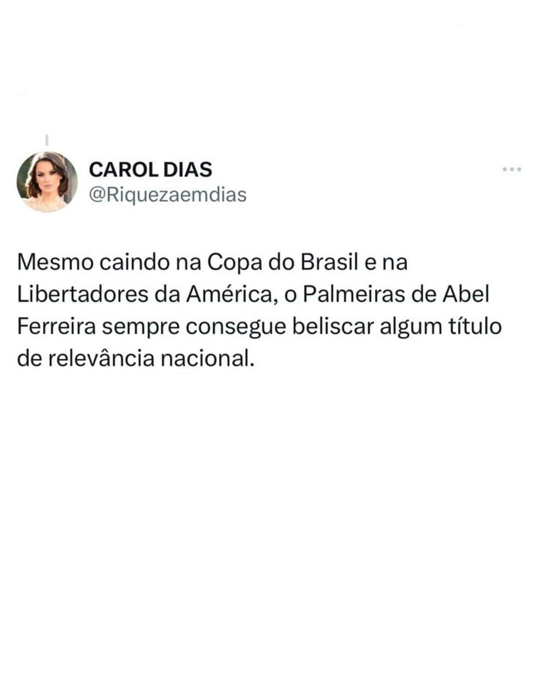 Carol Diasさんのインスタグラム写真 - (Carol DiasInstagram)「Abel Ferreira seria um bom técnico para seleção do Brasil 🇧🇷?」12月7日 2時51分 - caroldias