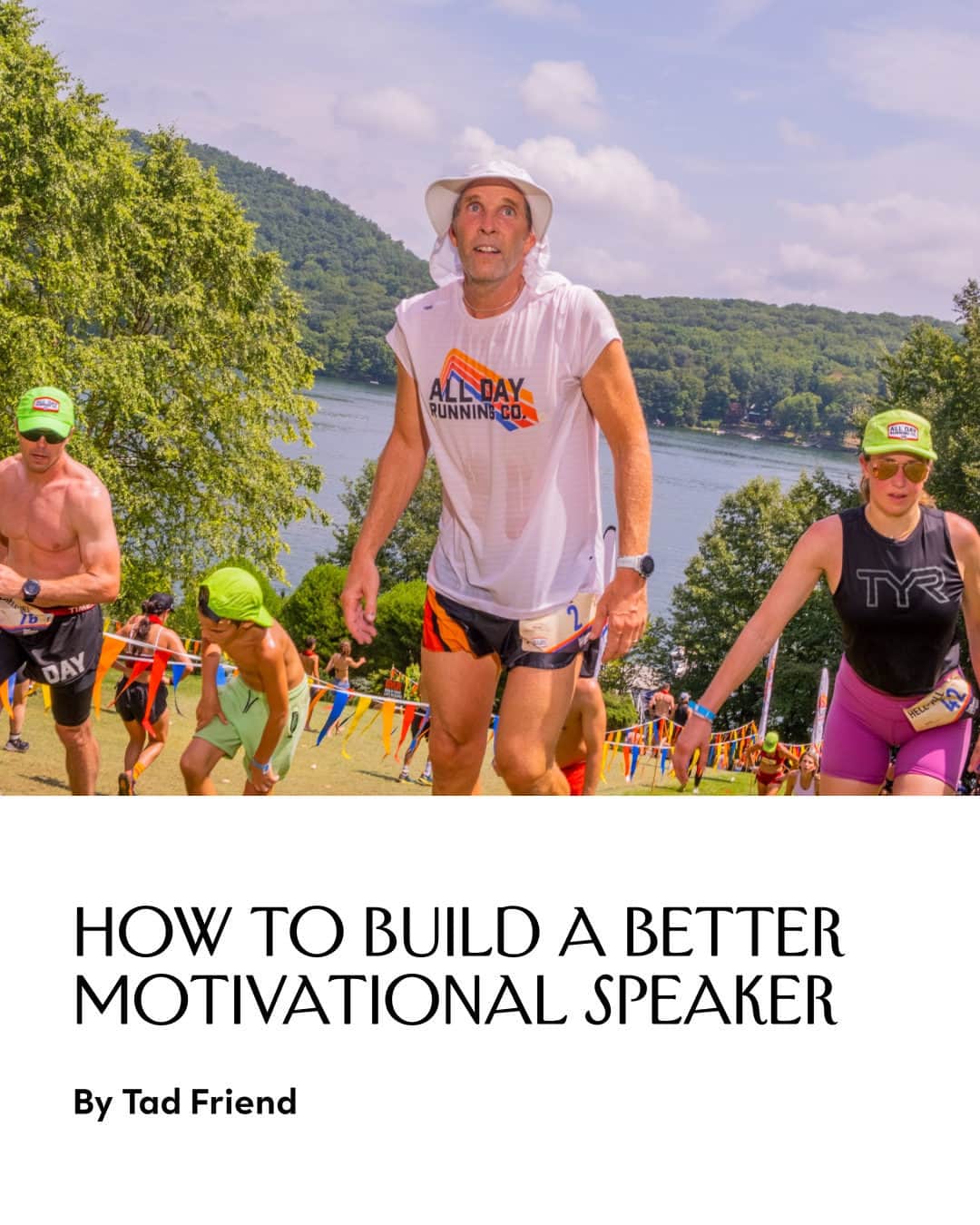 The New Yorkerのインスタグラム：「America’s 25,000 life coaches and growth facilitators have helped make motivation a $13-billion industry. Top speakers on the conference circuit make between $50,000 and $100,000 for a talk, with a handful nearer to $400,000. Oprah, who’s on her own planet, charges a minimum of $1 million. Jesse Itzler found his calling in motivation seven years ago, following a series of hairpin career turns—a former rapper, he wrote the earworm New York Knicks theme song, managed Run-DMC, and launched five successful companies before becoming a part owner of the Atlanta Hawks—and he is determined to become the industry’s leading practitioner.   Itzler believes that what we really want is to feel proud of ourselves, and his chief method for instilling pride is to set physical challenges so difficult that you must discover something new within yourself to meet them. The power of mind-set is a sacrament. He insists that, in the right frame of mind, he could outrun his friend LeBron James in a 100-mile race. “LeBron, Kobe, Michael Jordan—I’d beat them all at their peak,” he said. “One, I want it way more than any pro athlete would. What do they have to gain by going through all that suffering to beat a 55-year-old guy? And, two, the 100-miler comes down to will. It’s the entrepreneur’s journey.” At the link in our bio, read a Profile of Itzler, who often says, “I willed my way to where I am in life by sheer wanting.” Photograph by @lucia_buricelli for The New Yorker.」