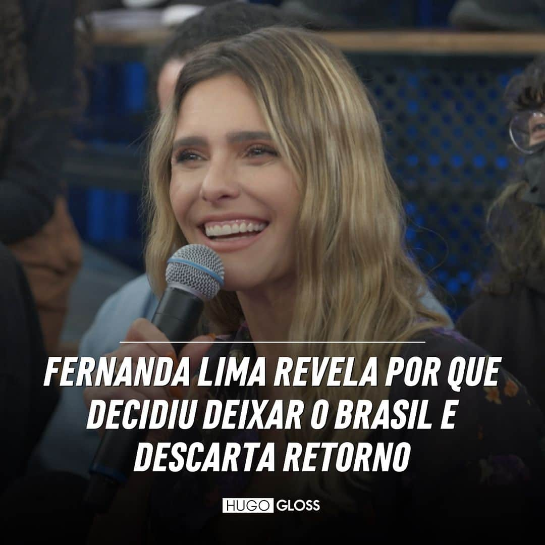 Hugo Glossのインスタグラム：「A apresentadora Fernanda Lima deu detalhes sobre sua mudança para Portugal com a família, em entrevista à TVI. Além disso, ela refletiu sobre vida no Brasil, apontando as principais complicações, a relação com os filhos e explicou ainda por que não deve retornar tão cedo.   ➡️ Saiba todos os detalhes, clicando no link da bio ou no destaque “NEWS”. (📸: Divulgação/Globo)」