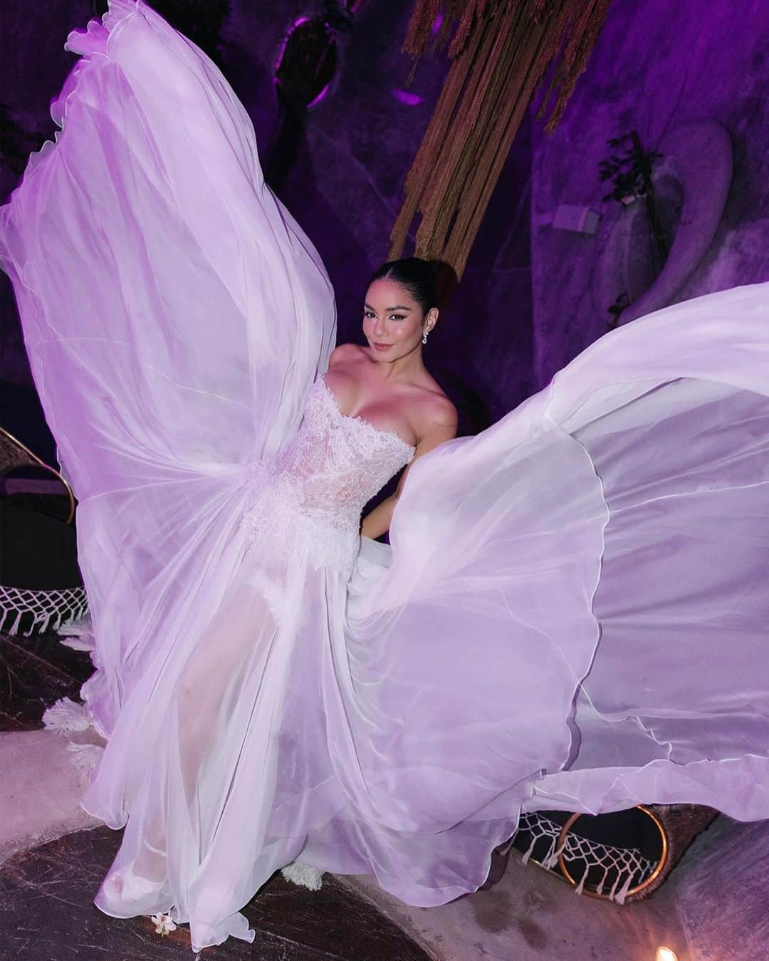 British Vogueさんのインスタグラム写真 - (British VogueInstagram)「#VanessaHudgens has found her Troy Bolton! Over the weekend, Hudgens married professional baseball player #ColeTucker in the heart of the jungle in Tulum, Mexico, wearing a tulle @VeraWangBride gown. “I knew I’d never been to a wedding that I’ve wanted my own wedding to be like, so I had to think out of the box,” Vanessa told Vogue. Step inside the ceremony at the link in bio.  Photographed by @_CitizenOfEarth.」12月7日 5時27分 - britishvogue