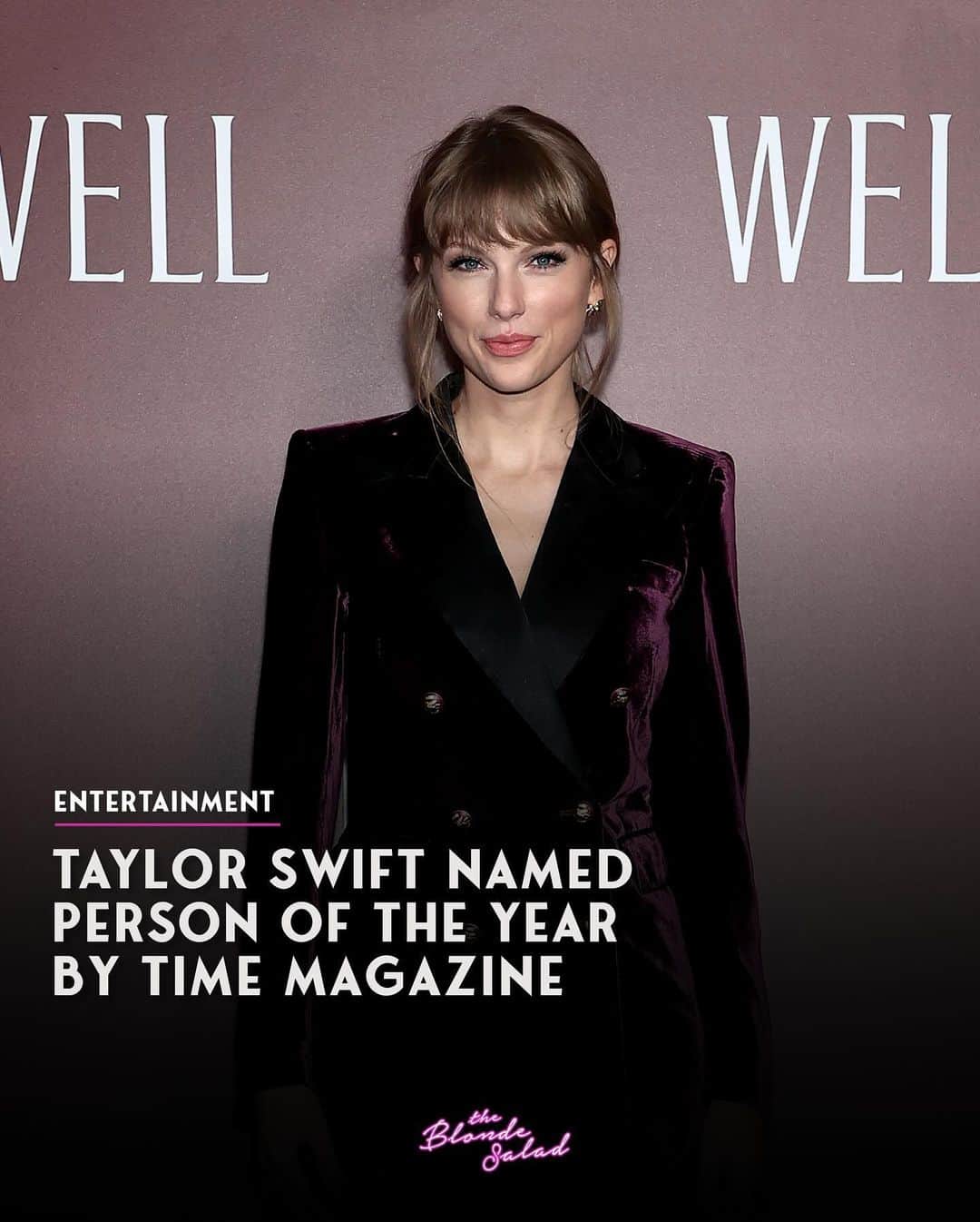 Blonde Saladのインスタグラム：「Taylor Swift sealed a stellar 2023 by being named Time Magazine's person of the year. The singer, whose Eras tour broke box office records, follows the likes of Barack Obama, Greta Thunberg and Volodymyr Zelensky.  Already a superstar before 2023, her career has reached new goals thanks to the Eras tour - where the singer perform 45 song set every night.  Congrats @taylorswift 💖  #TaylorSwift #TimeMagazine #PersonoftheYear #TheBlondeSalad」