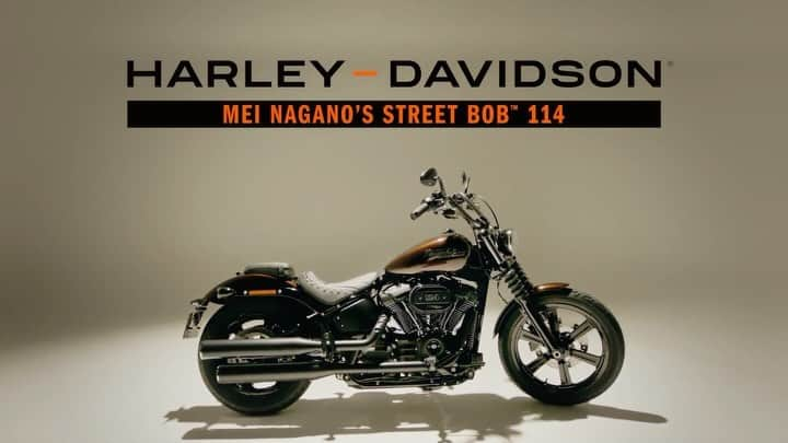 Harley-Davidson Japanのインスタグラム：「HARLEY-DAVIDSON　MEI NAGANO'S STREET BOB 114 【期間限定公開】女優・永野芽郁さんのハーレーストーリー本編（フルバージョン）はプロフィールよりご覧ください。https://youtu.be/CUrws6heMX0 永野さんのハーレーへの想いやライディングの興奮が詰まったムービーを、ぜひご覧ください。  #ハーレーダビッドソン #HarleyDavidson #UnitedWeRide #永野芽郁 #非公開 #ストリートボブ114 #FXBBS #FXBB #MeiNagano #NaganoMei」