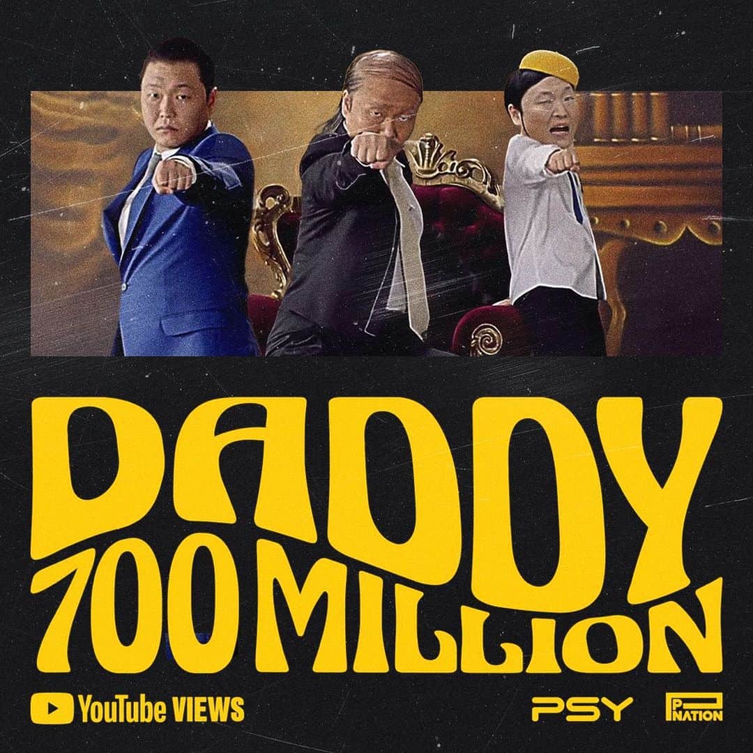 PSYのインスタグラム：「THX for 700M!! 7억뷰 고마워요!!  #igotitfrommydaddy 👀」