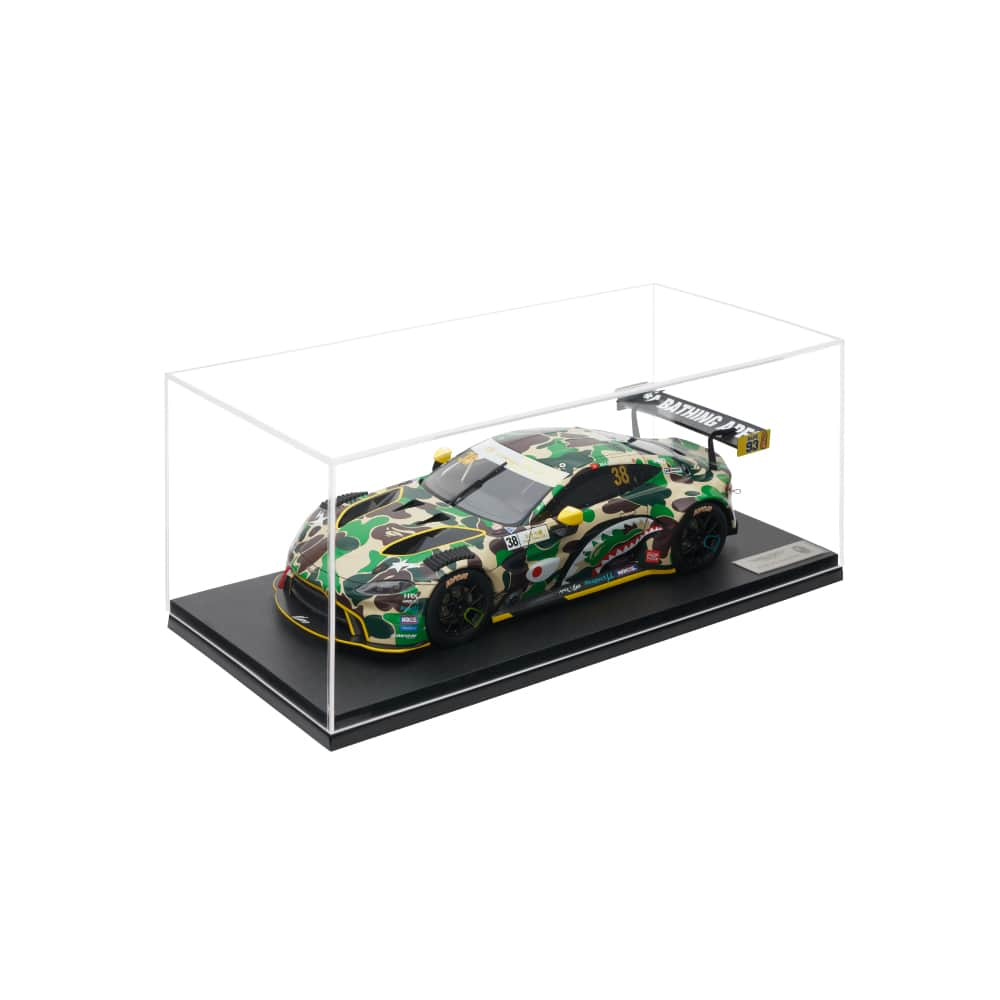 ア ベイシング エイプさんのインスタグラム写真 - (ア ベイシング エイプInstagram)「With the remarkable success of the Grand Prix’s showcase, BAPE® is proudly presenting Aston Martin GT3 1/18 Model Car Collaboration with POP RACE. The overall color scheme of the sports car tends toward a bolder and trendier look by combining BAPE® signature ABC CAMO with the vehicle's personality, which gives the Vantage a new look and keep it at the forefront of the action.  @poprace__  BAPE® x POP RACE Aston Martin GT3 1/18 Model Car will be releasing at BAPE STORE® and BAPE.COM on December 9th, 2023.  #abathingape #bape #poprace」12月7日 12時00分 - bape_japan