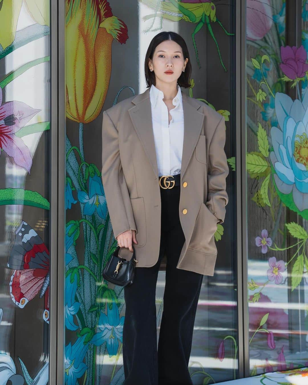 菊乃のインスタグラム：「🪷 @gucci 🌹  グッチのクリエイティビティとクラフツマンシップを探求するイマーシブなエキシビション @グッチ銀座 ギャラリー  #GucciVisions  #GucciGinzaGallery #PR」