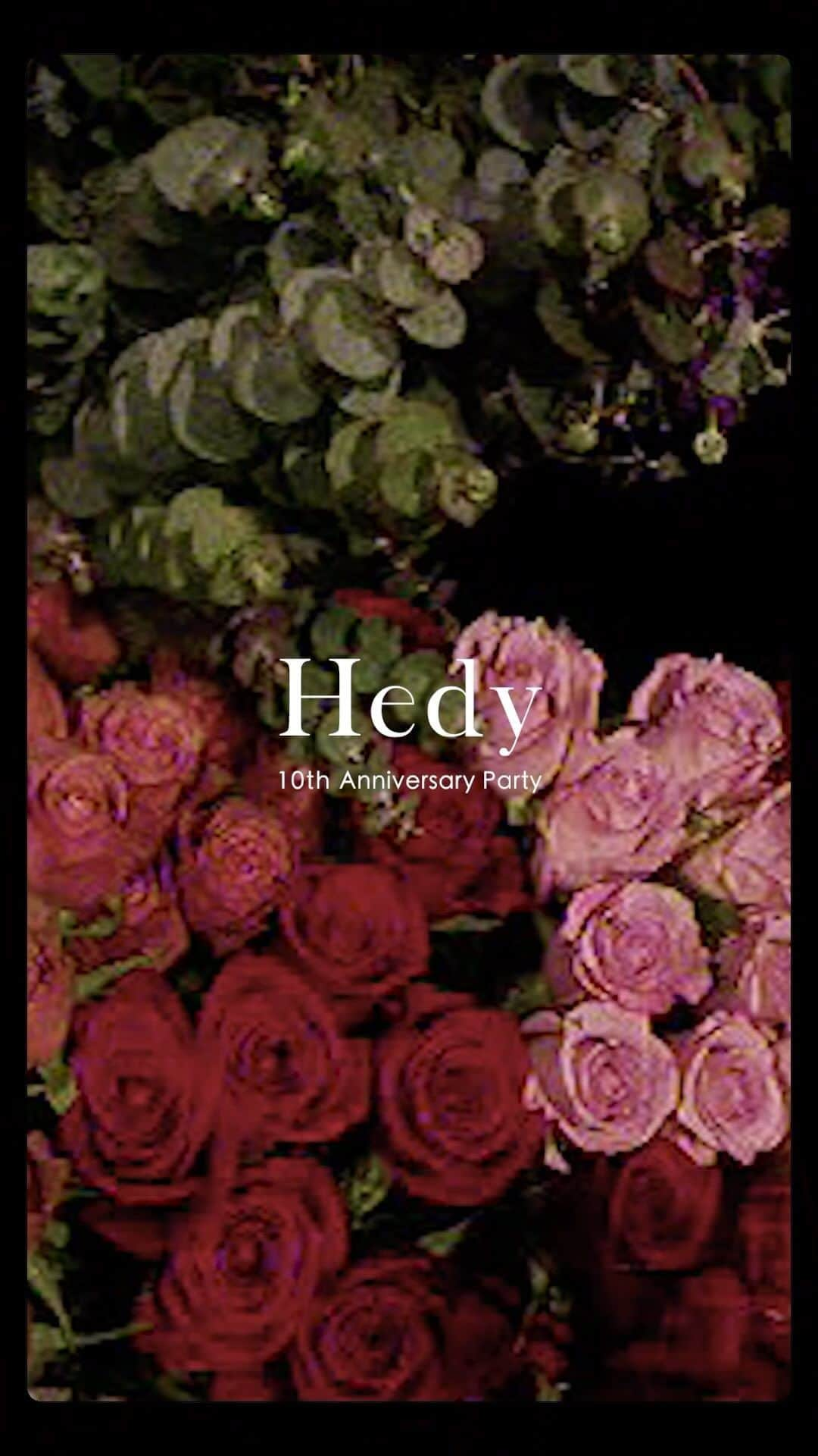 Ｈedyのインスタグラム：「. 【Hedy 10th Anniversary】  Hedyをご愛顧いただき誠にありがとうございます。 今後とも、皆様のご来店を心よりお待ちしております。  #hedy_10th #hedy_vintage」