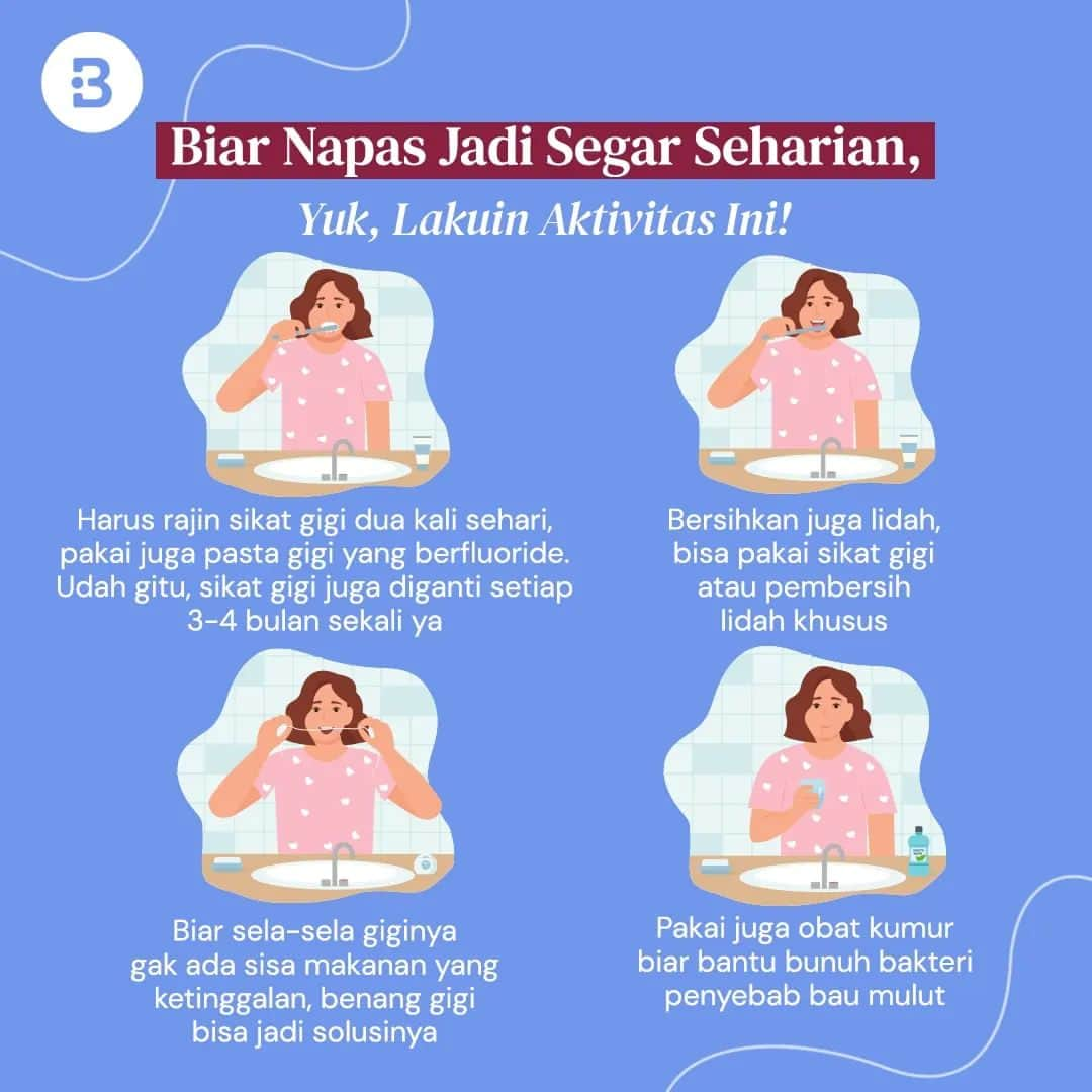 Beauty | Health | Fashionさんのインスタグラム写真 - (Beauty | Health | FashionInstagram)「Gak mau kan jadi tiba-tiba insecure karena mulut terasa gak nyaman sekaligus gak sehat?👀  Nah, biar gak dikatain bau mulut, yuk lakuin cara simple ini, Beauties!🤓 —-- Jangan lupa untuk follow @Beautynesia.id  untuk berita menarik seputar wanita dan lainnya!  Follow juga instagram : @beautynesianews 💄 @mommyasia.id 🤰🏼👶🏻 —---- #wellness #mulut #gigi #kesehatan #tipskesehatan #kesehatanmulut #kesehatangigi #bau #baumulut #napasbau #napasharum #napaswangi #mulutsehat #beautynesiaid」12月7日 18時28分 - beautynesia.id